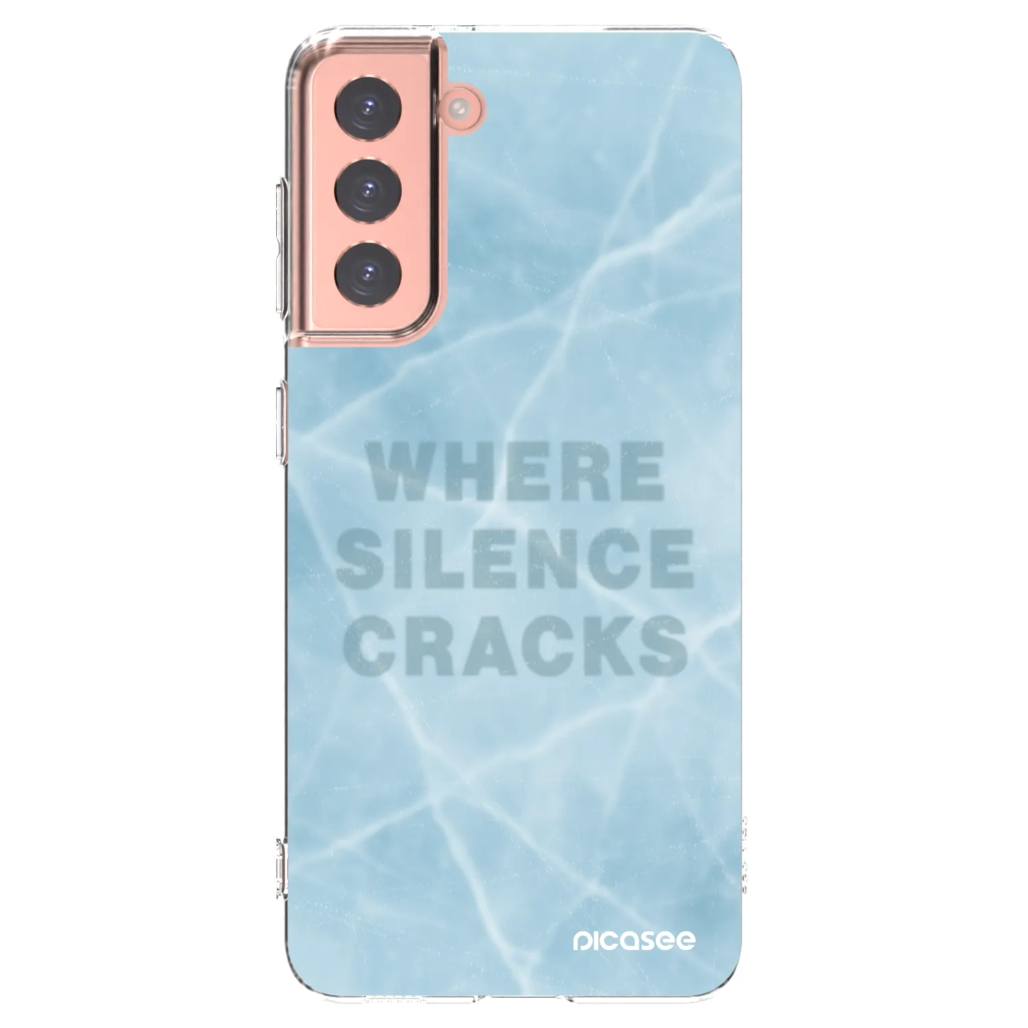 Picasee silikonový průhledný obal pro Samsung Galaxy S21 5G G991B - SILENCE