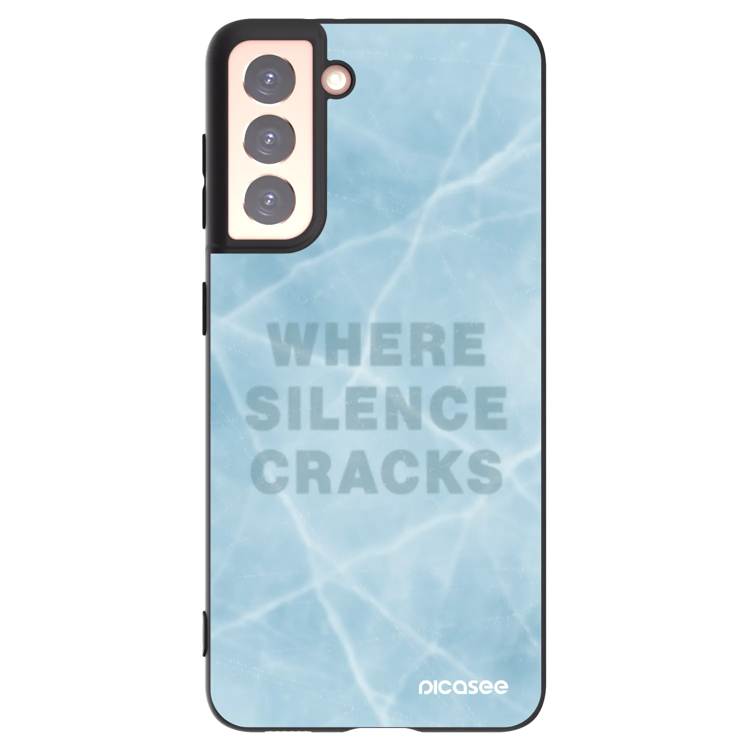 Picasee silikonový černý obal pro Samsung Galaxy S21 5G G991B - SILENCE