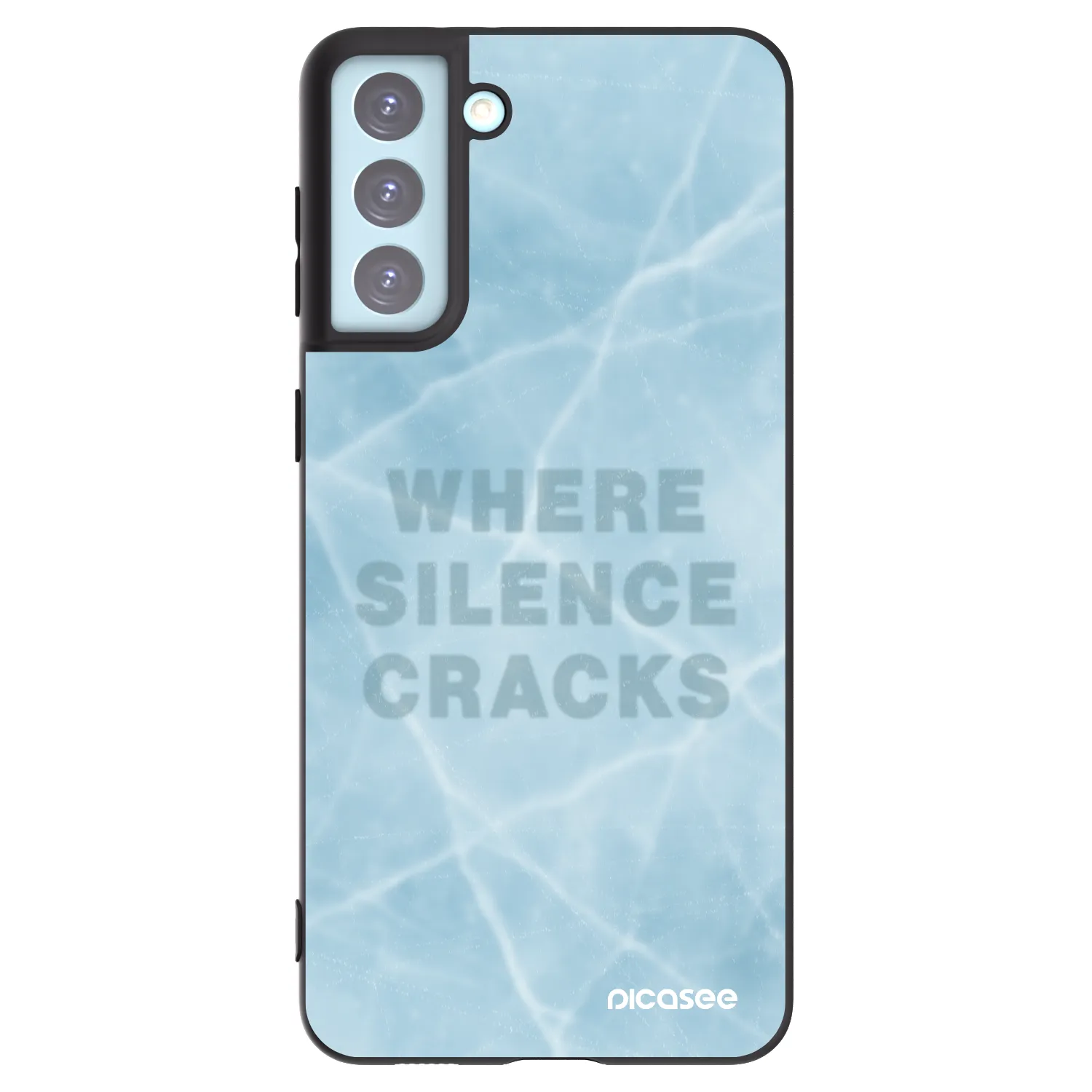 Picasee silikonový černý obal pro Samsung Galaxy S21+ 5G G996F - SILENCE