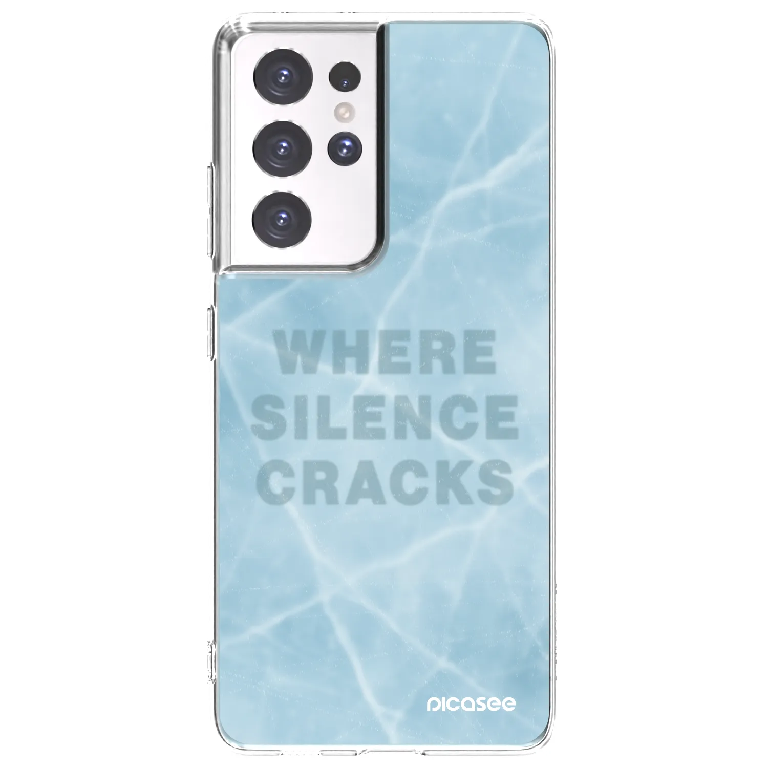 Picasee silikonový průhledný obal pro Samsung Galaxy S21 Ultra 5G G998B - SILENCE