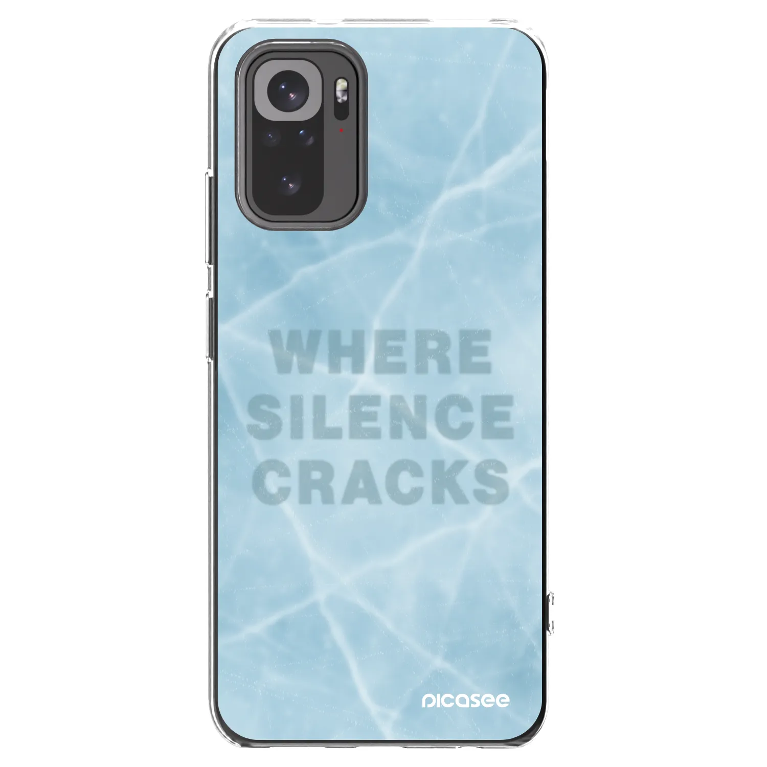 Picasee silikonový průhledný obal pro Xiaomi Redmi Note 10 - SILENCE