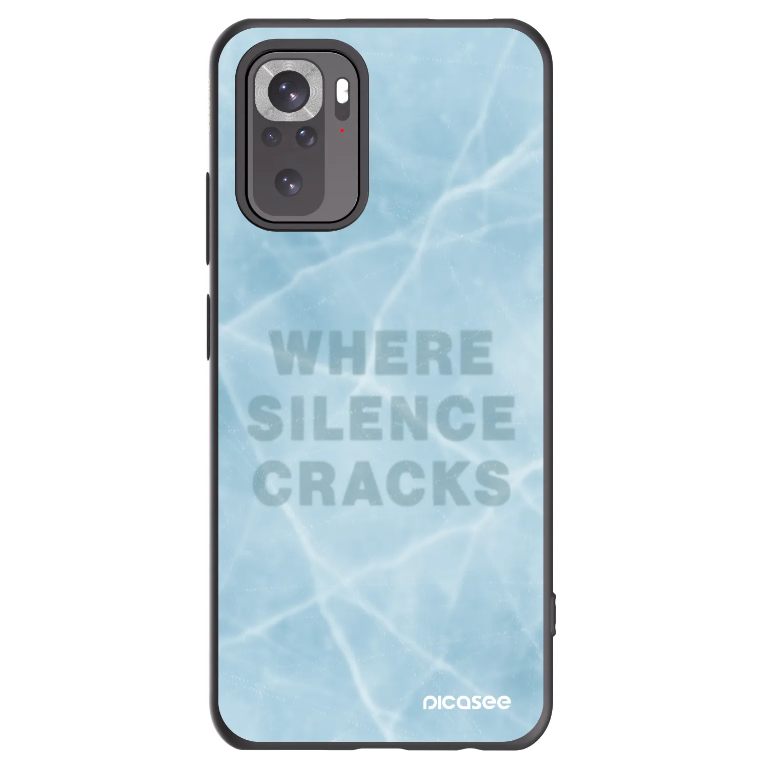 Picasee silikonový černý obal pro Xiaomi Redmi Note 10 - SILENCE