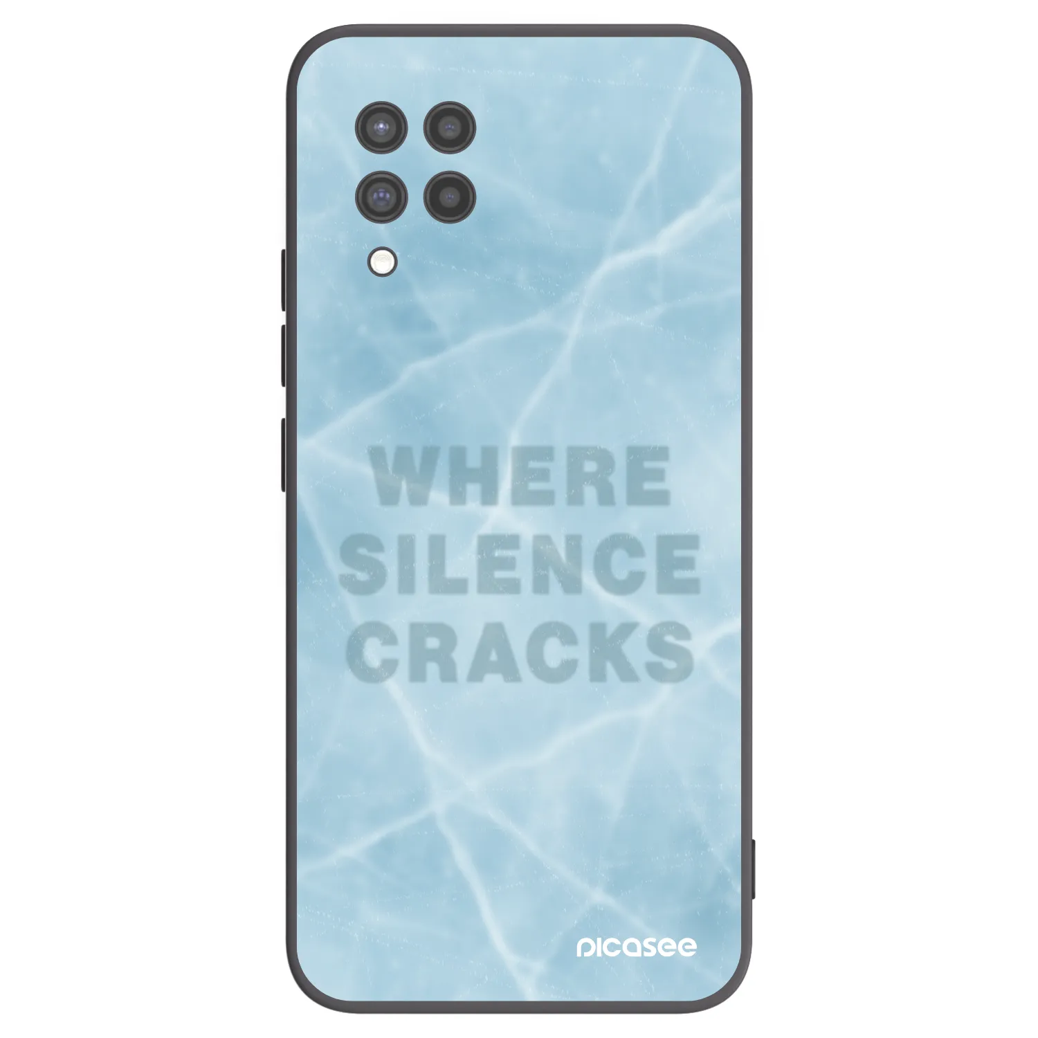 Picasee silikonový černý obal pro Samsung Galaxy A42 A426B - SILENCE