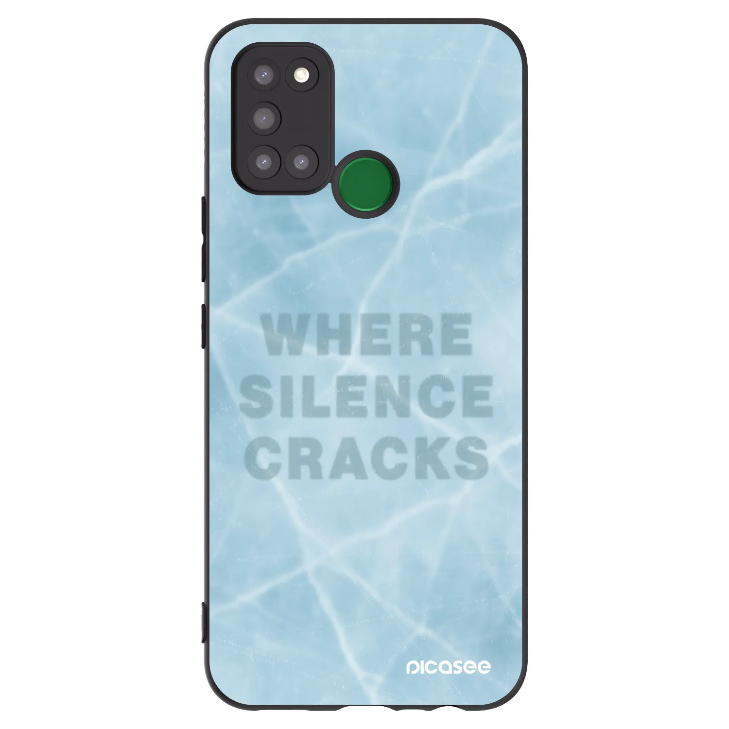 Picasee silikonový černý obal pro Realme 7i - SILENCE