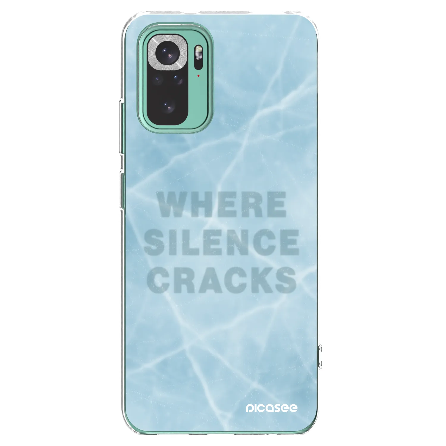 Picasee silikonový průhledný obal pro Xiaomi Redmi Note 10 Pro - SILENCE