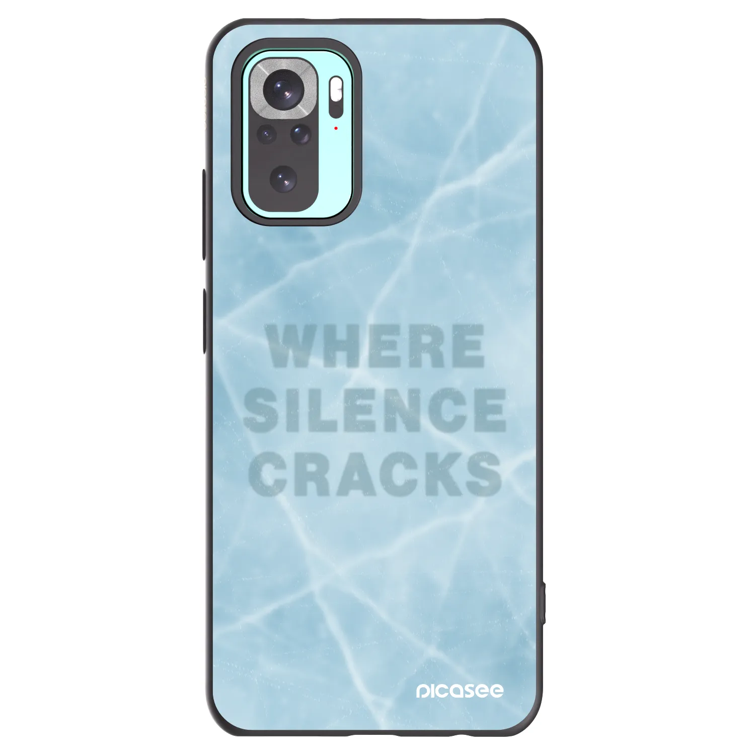 Picasee silikonový černý obal pro Xiaomi Redmi Note 10 Pro - SILENCE