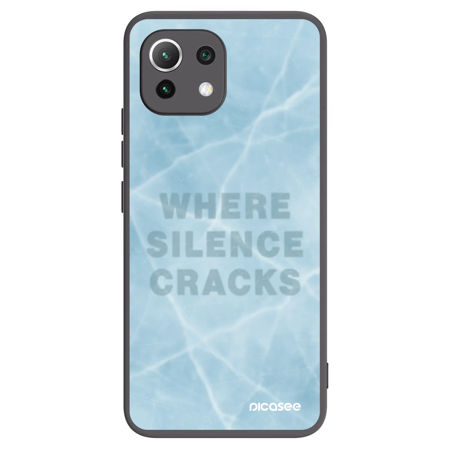 Picasee silikonový černý obal pro Xiaomi Mi 11 Lite - SILENCE