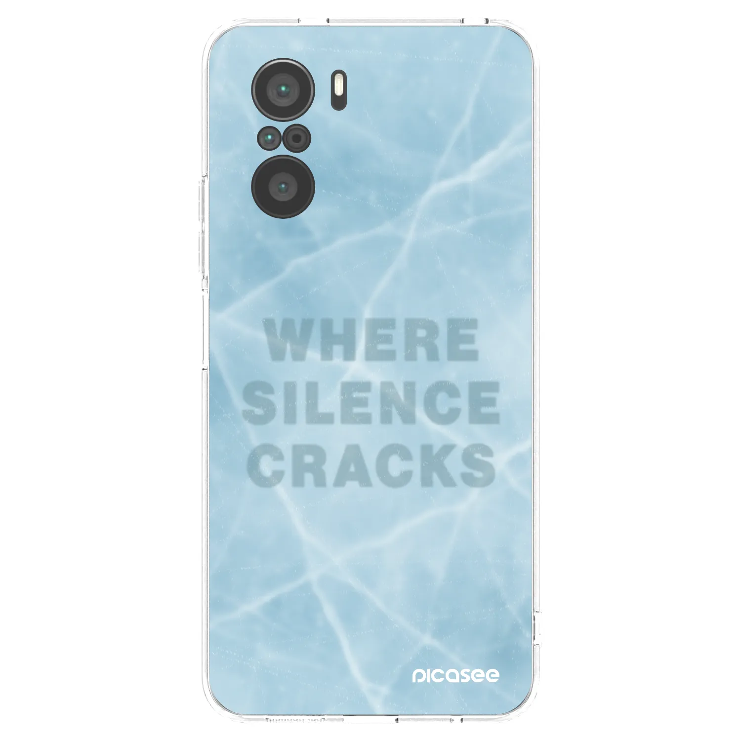 Picasee silikonový průhledný obal pro Xiaomi Poco F3 - SILENCE