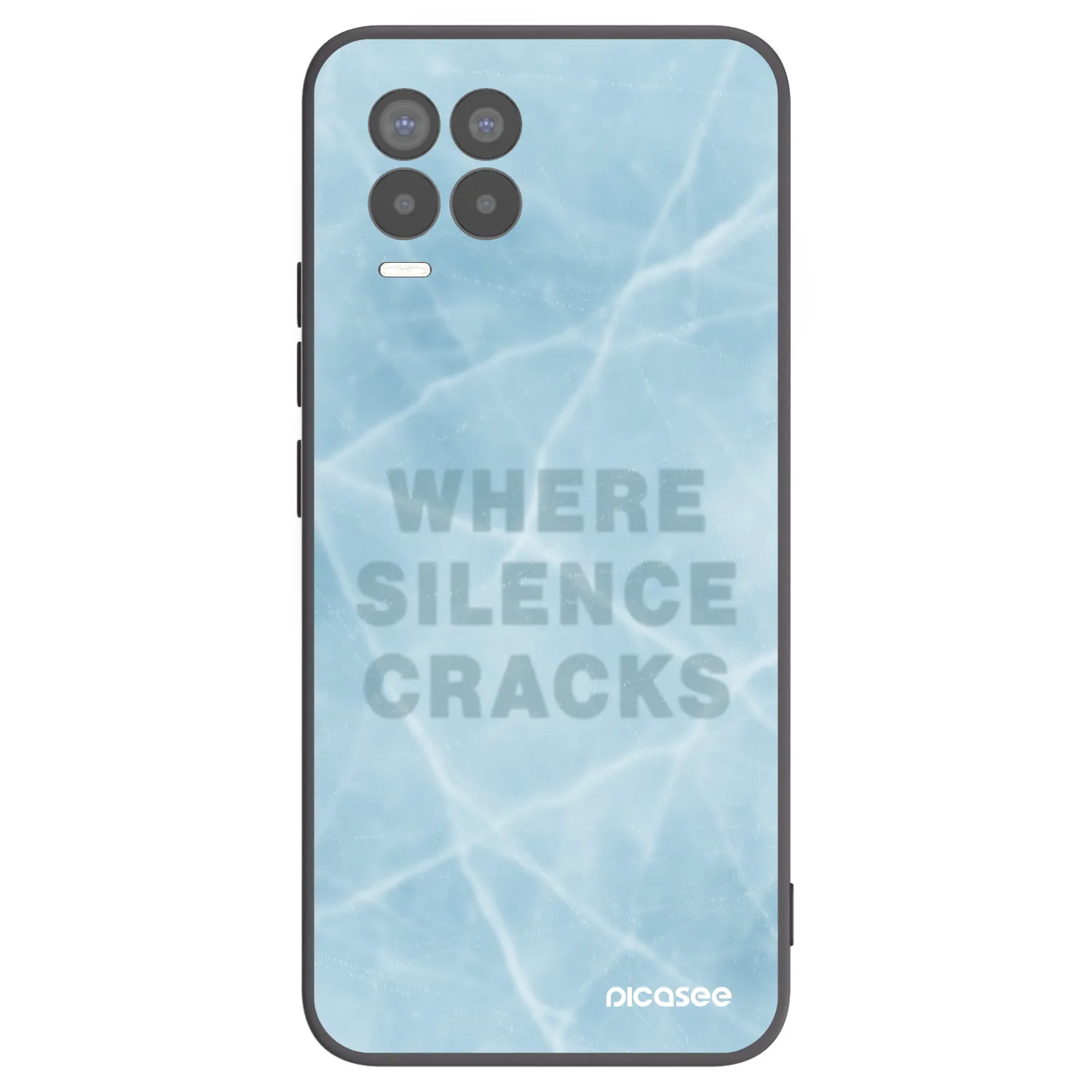 Picasee silikonový černý obal pro Realme 8 Pro - SILENCE