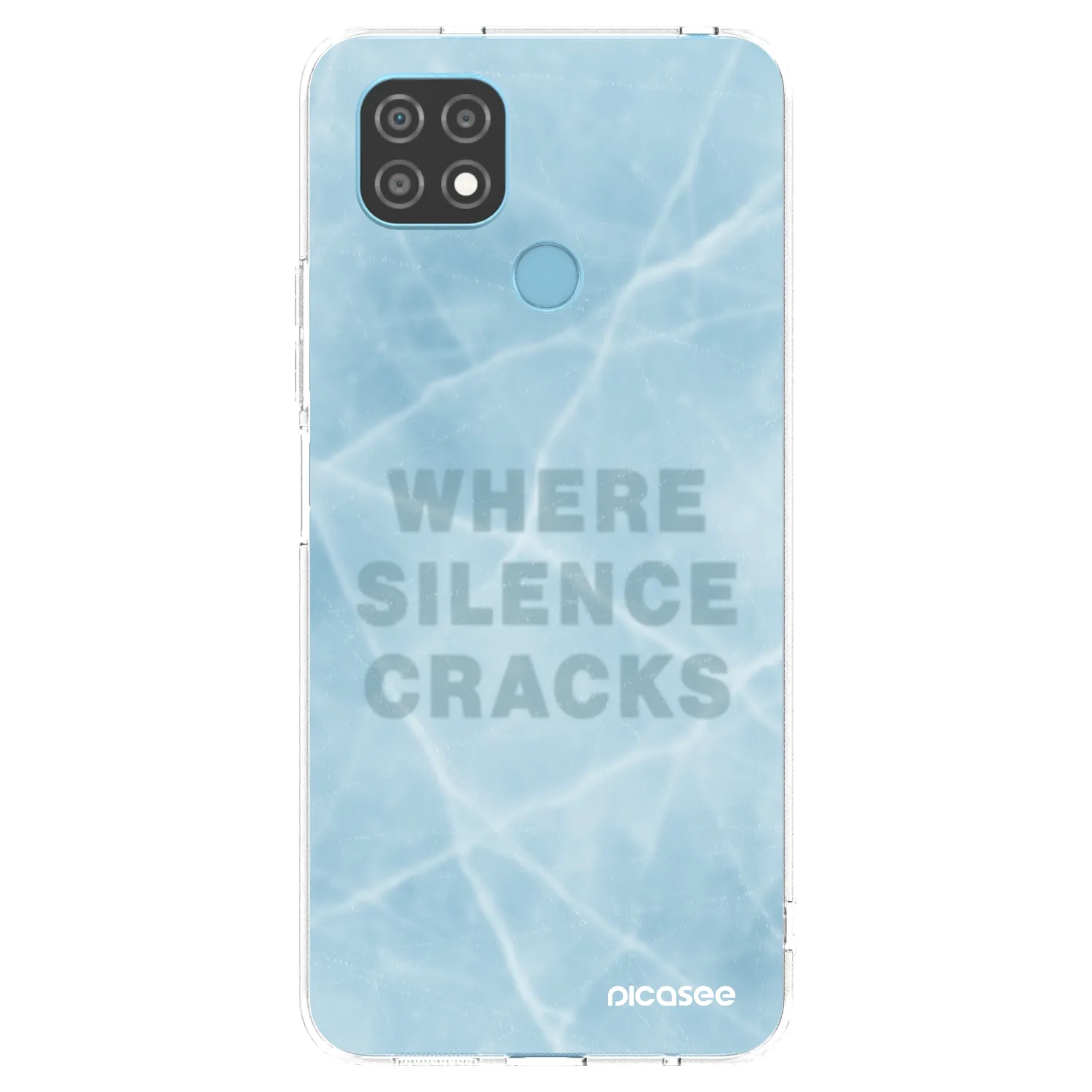 Picasee silikonový průhledný obal pro Realme C21 - SILENCE