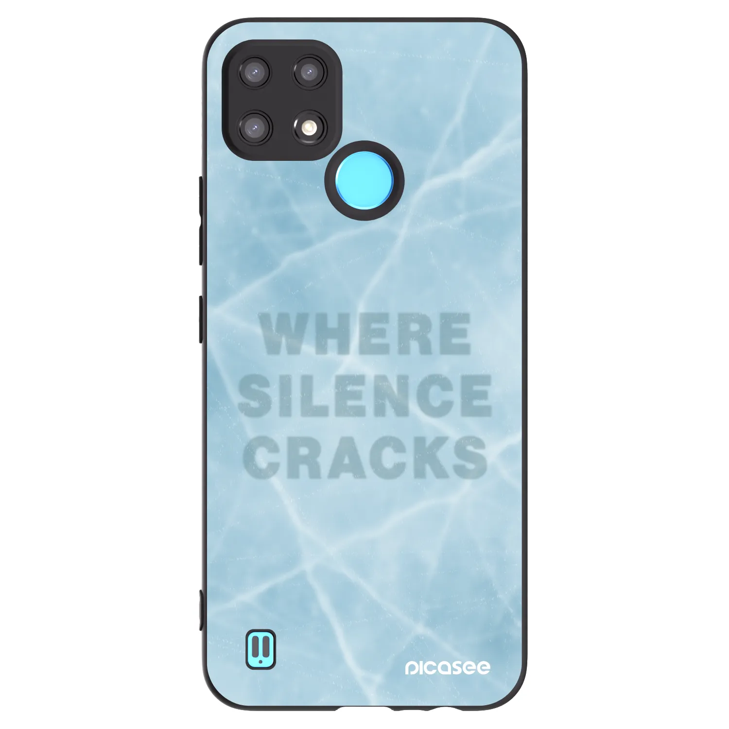 Picasee silikonový černý obal pro Realme C21 - SILENCE