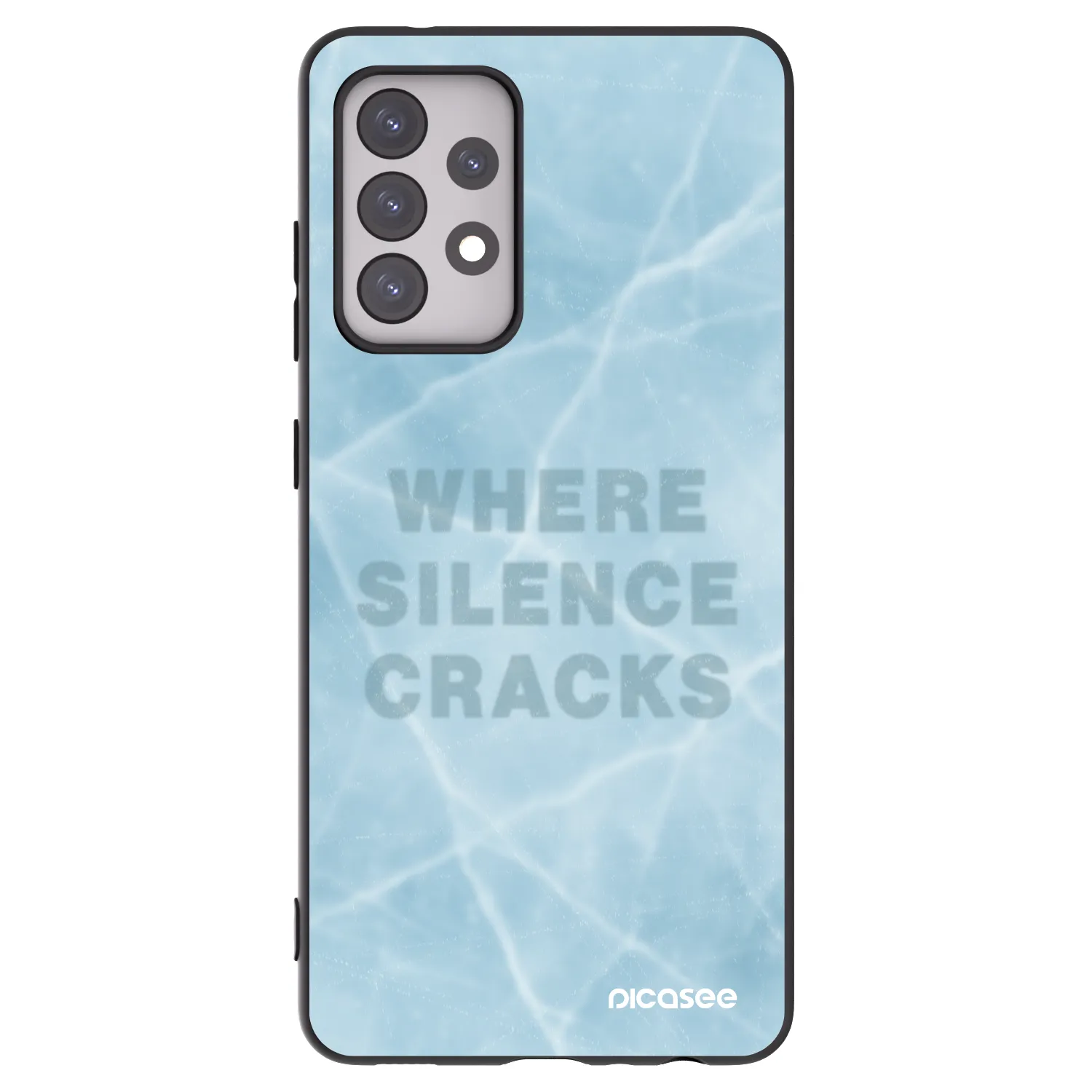 Picasee silikonový černý obal pro Samsung Galaxy A52s 5G A528B - SILENCE