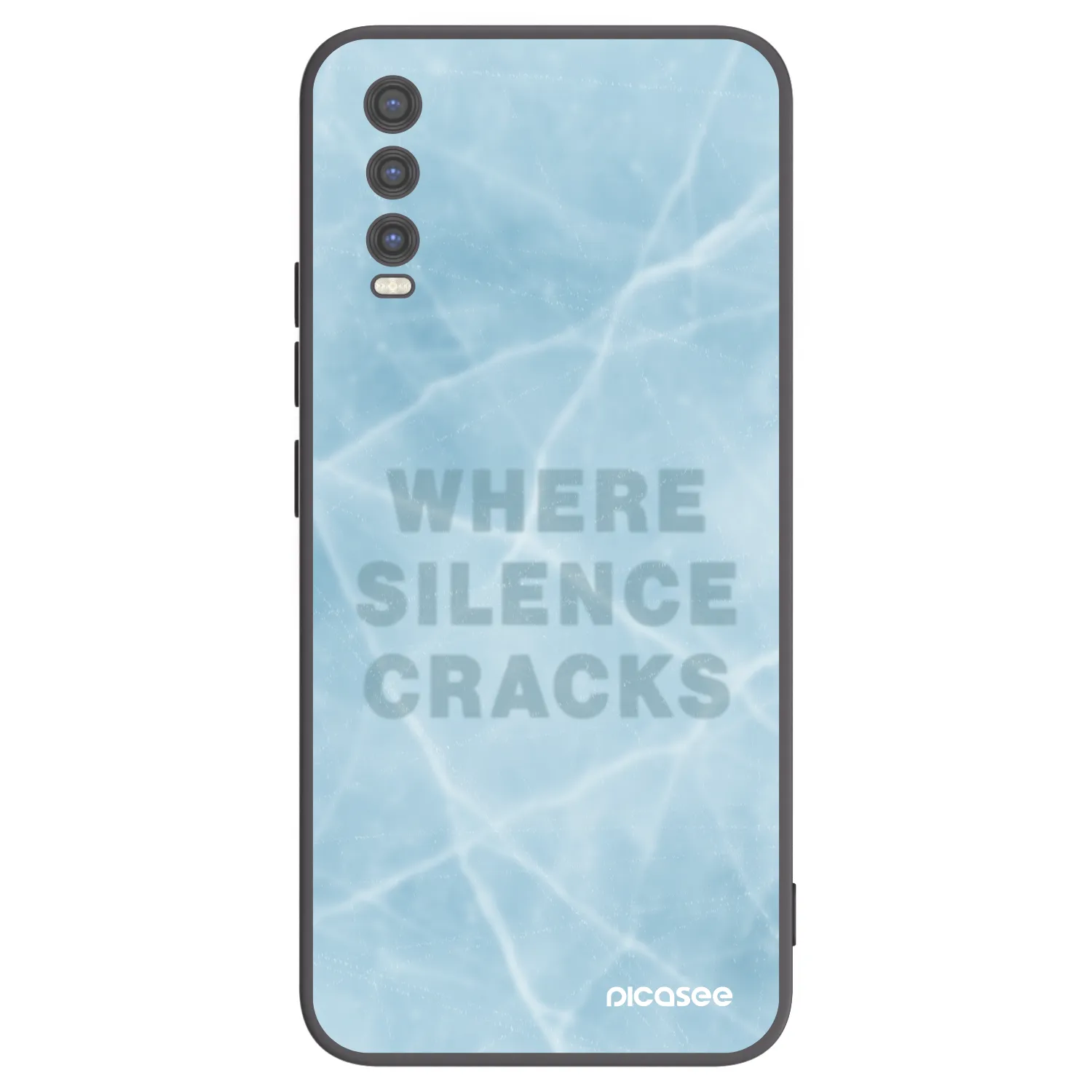 Picasee silikonový černý obal pro Vivo Y20s - SILENCE