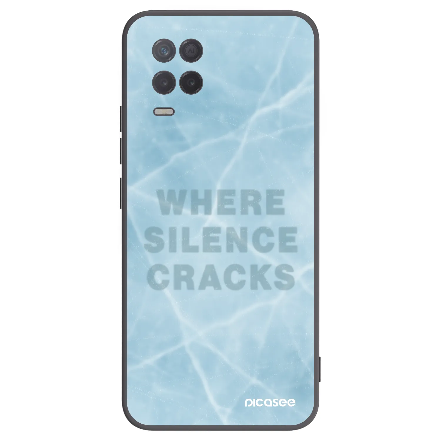 Picasee silikonový černý obal pro Realme 8 5G - SILENCE