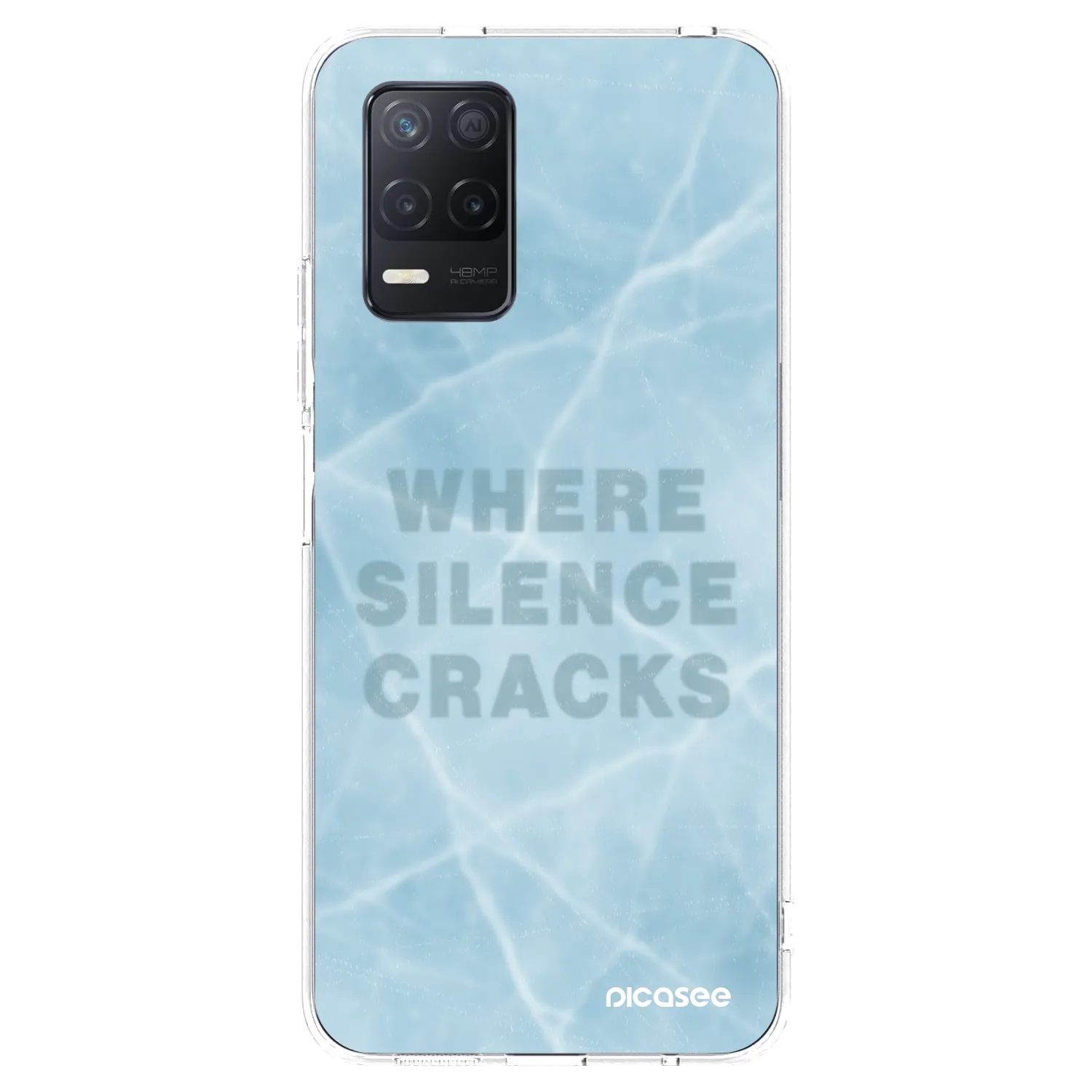 Picasee silikonový průhledný obal pro Realme 8 5G - SILENCE