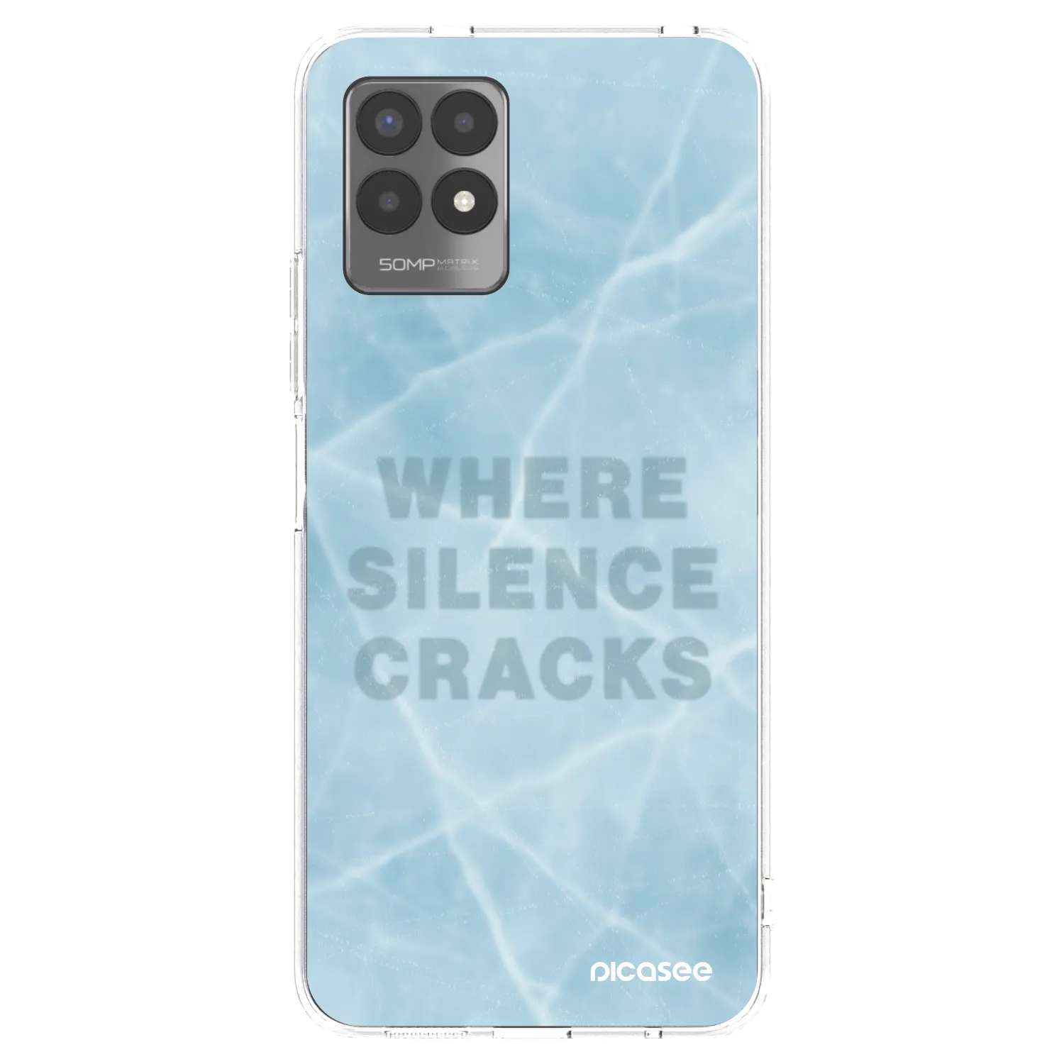 Picasee silikonový průhledný obal pro Realme 8i - SILENCE