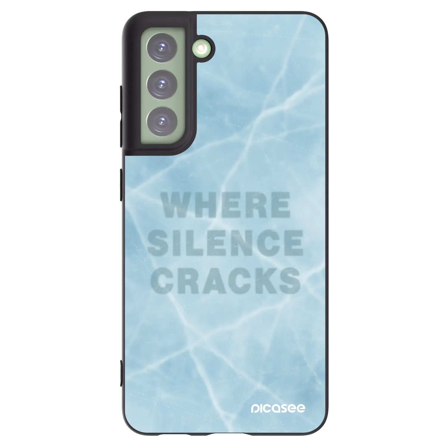 Picasee silikonový černý obal pro Samsung Galaxy S21 FE 5G - SILENCE