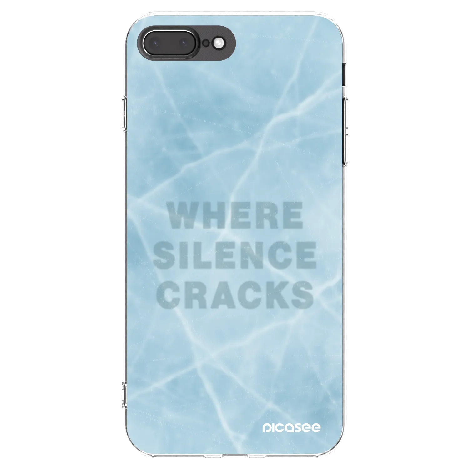 Picasee silikonový průhledný obal pro Apple iPhone 7 Plus - SILENCE