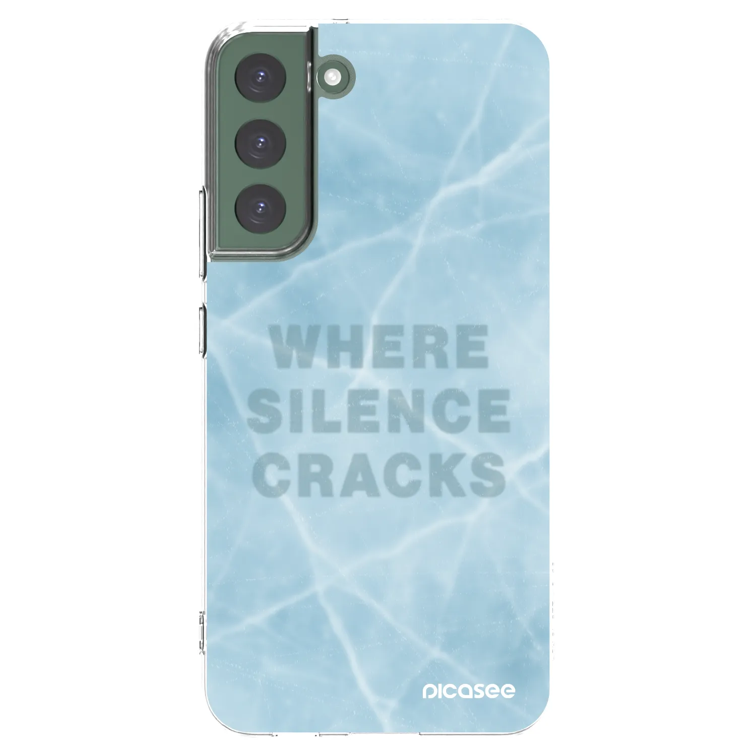 Picasee silikonový průhledný obal pro Samsung Galaxy S22+ 5G - SILENCE