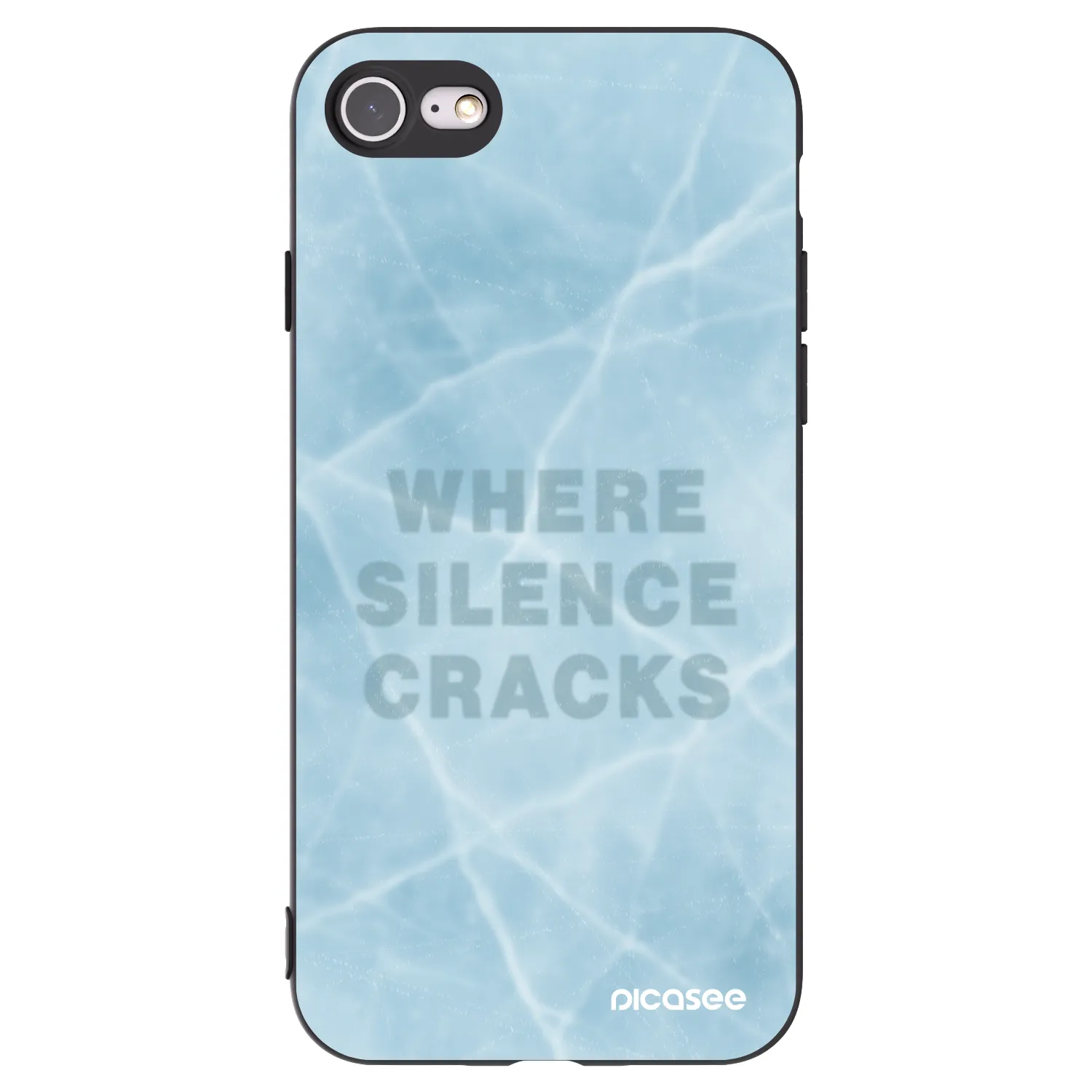 Picasee silikonový černý obal pro Apple iPhone SE 2022 - SILENCE