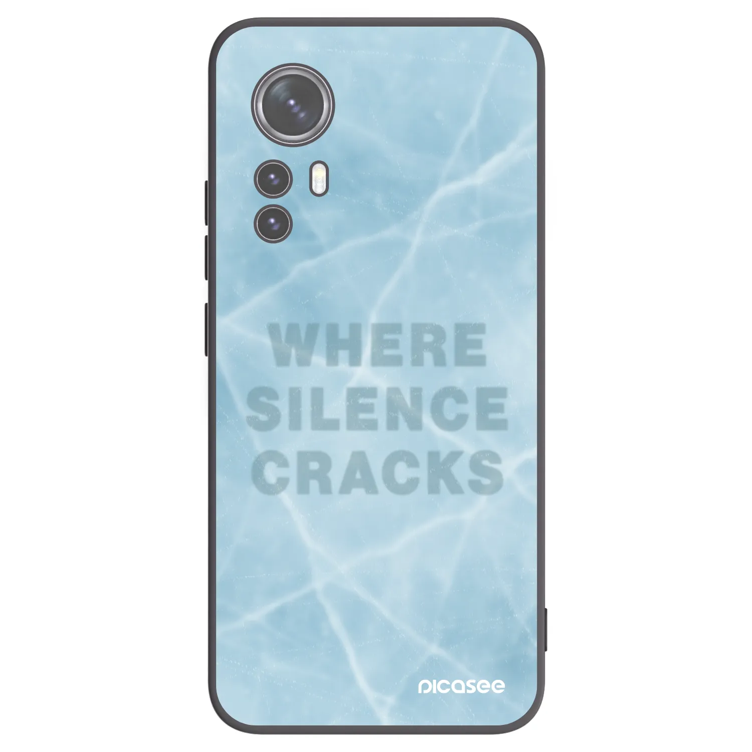 Picasee silikonový černý obal pro Xiaomi 12 - SILENCE