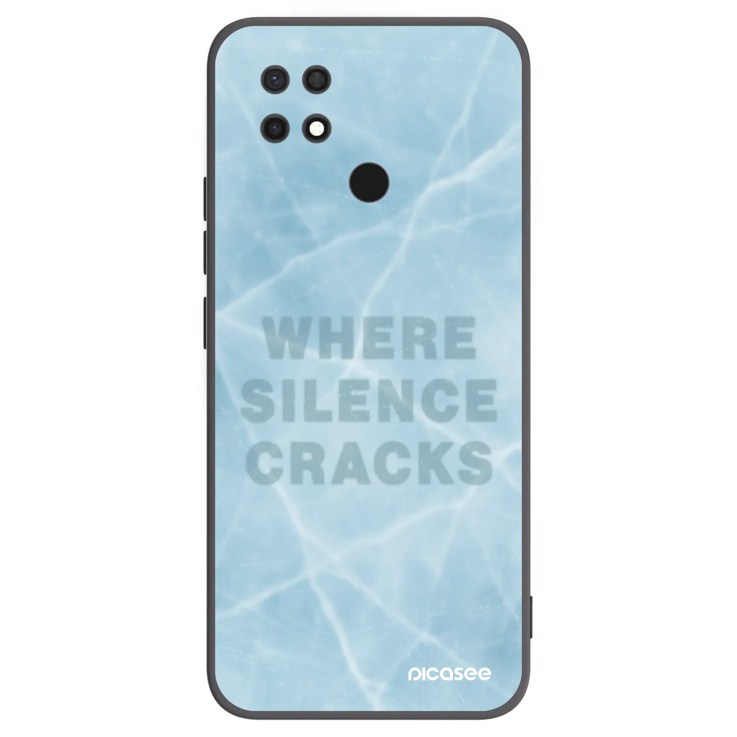 Picasee silikonový černý obal pro Xiaomi Redmi 10C - SILENCE