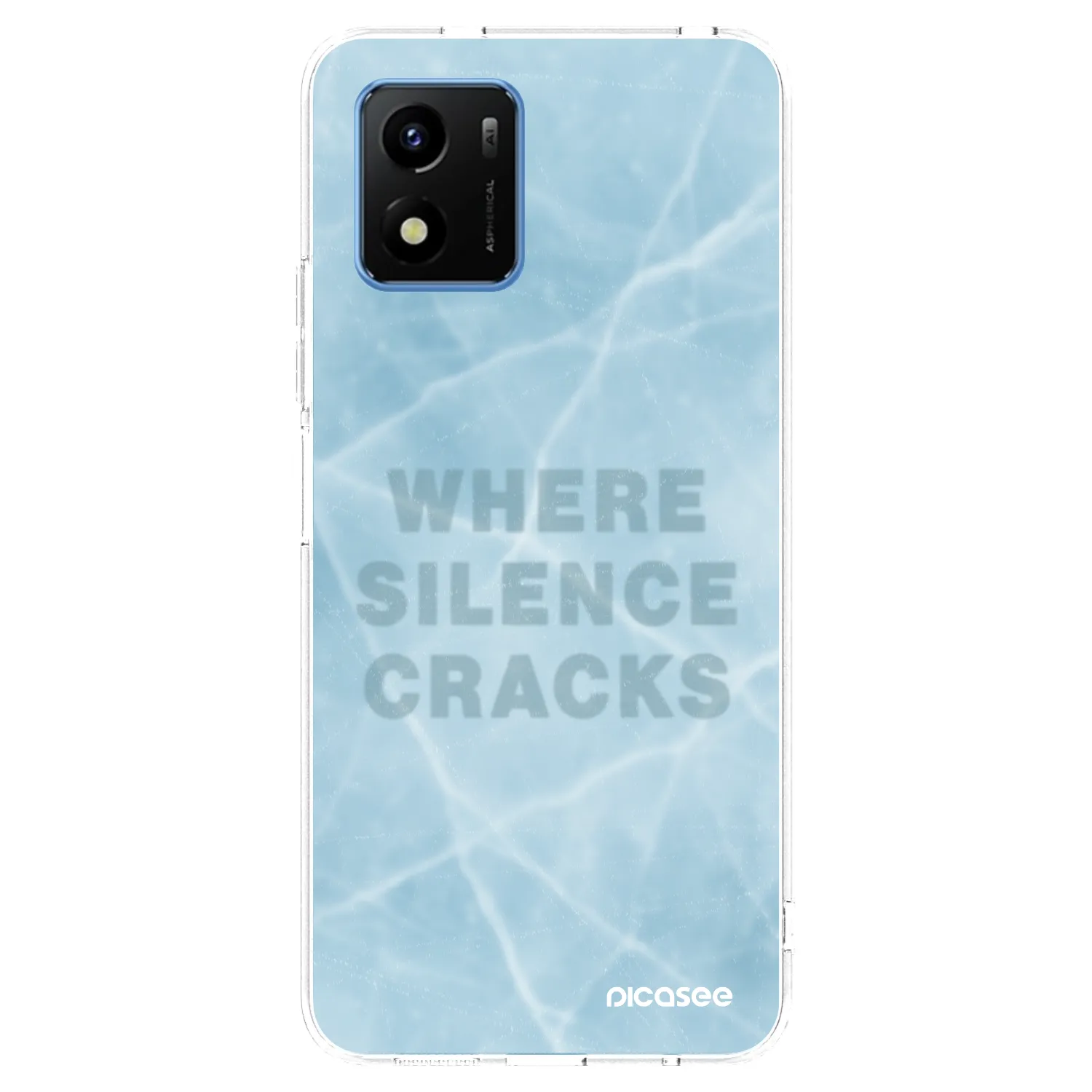 Picasee silikonový průhledný obal pro Vivo Y01 - SILENCE