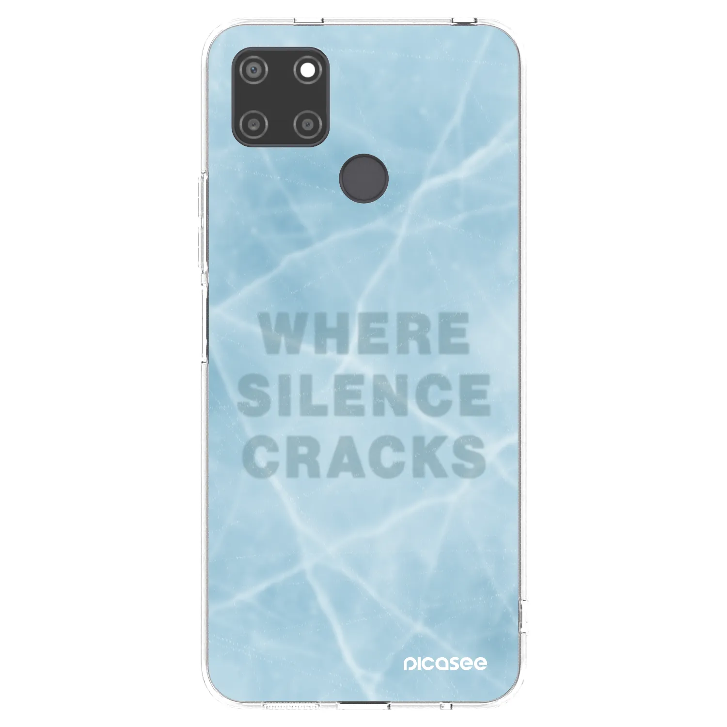 Picasee silikonový průhledný obal pro Realme C21Y - SILENCE