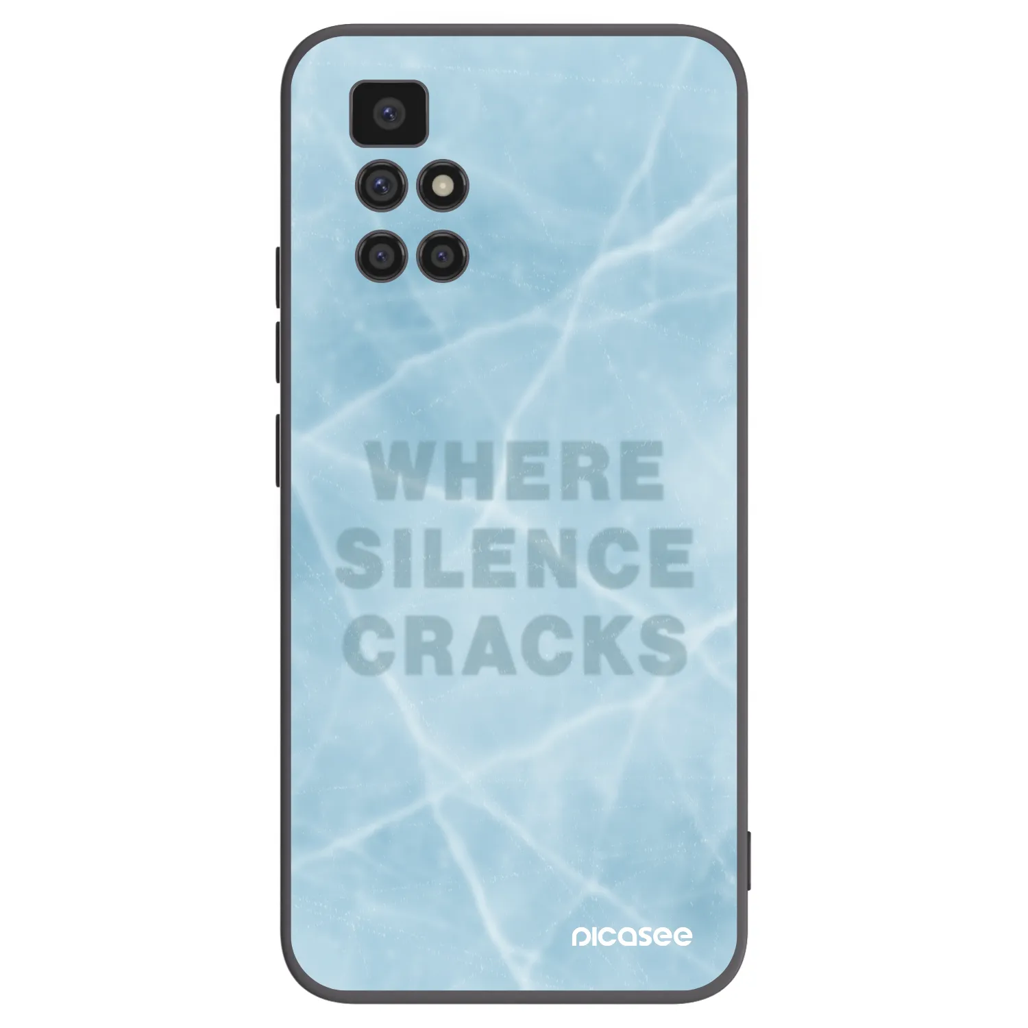 Picasee silikonový černý obal pro Xiaomi Redmi 10 (2022) - SILENCE
