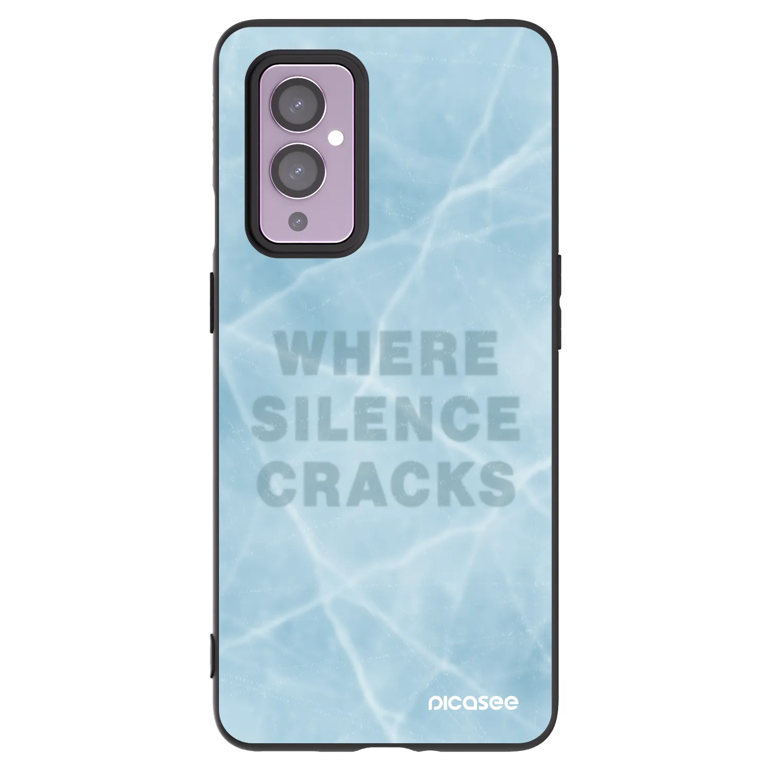 Picasee silikonový černý obal pro OnePlus 9 - SILENCE