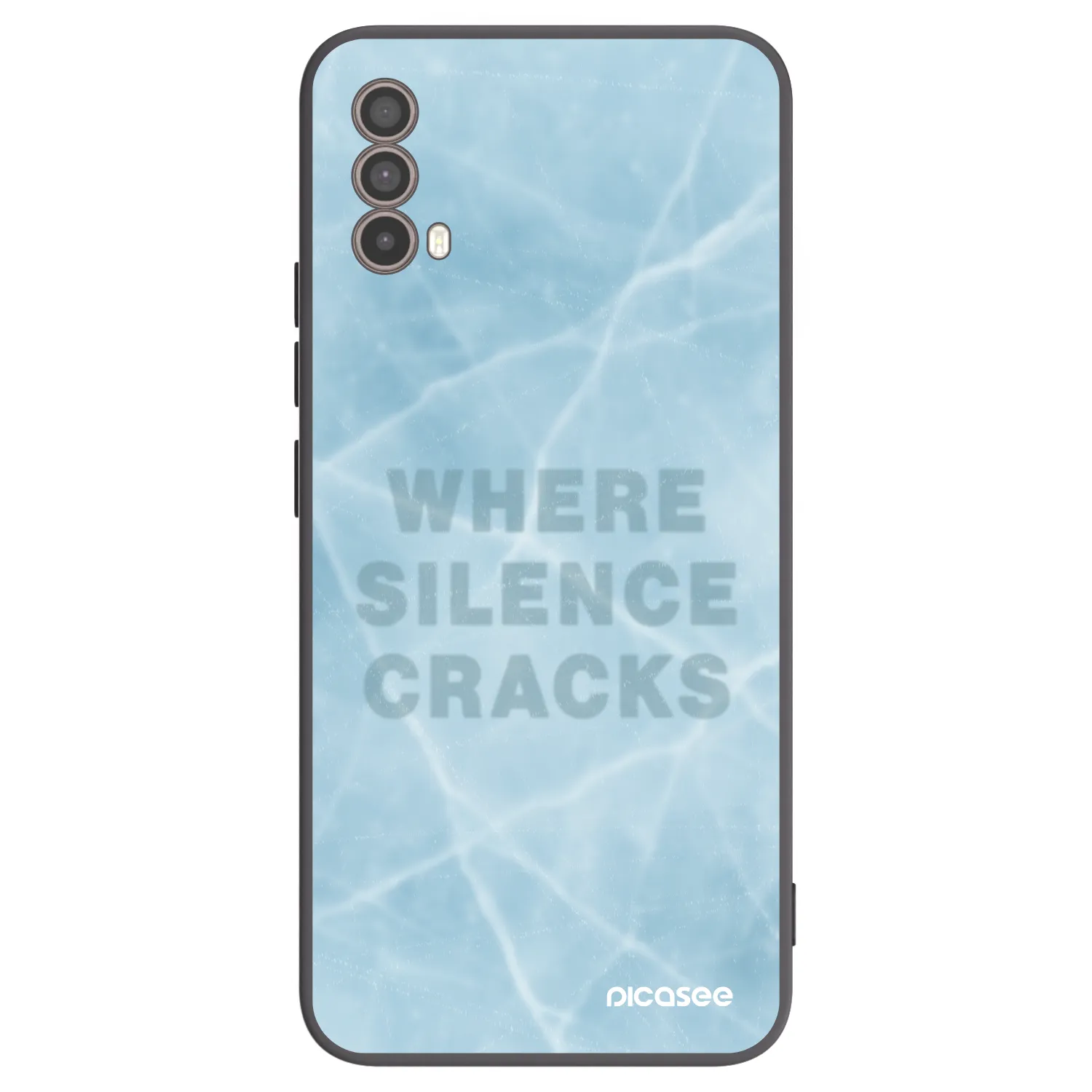 Picasee silikonový černý obal pro Motorola Moto E40 - SILENCE