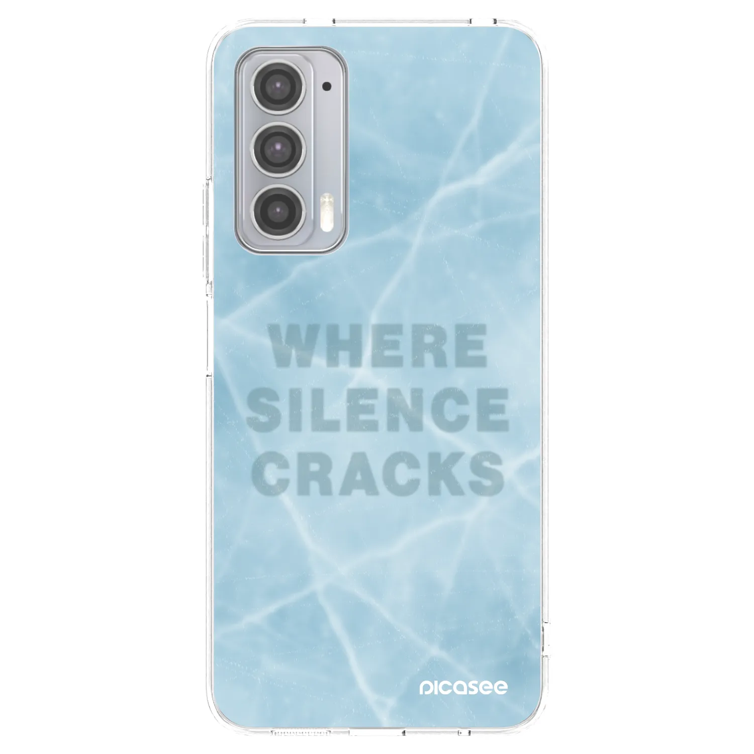 Picasee silikonový průhledný obal pro Motorola Edge 20 - SILENCE