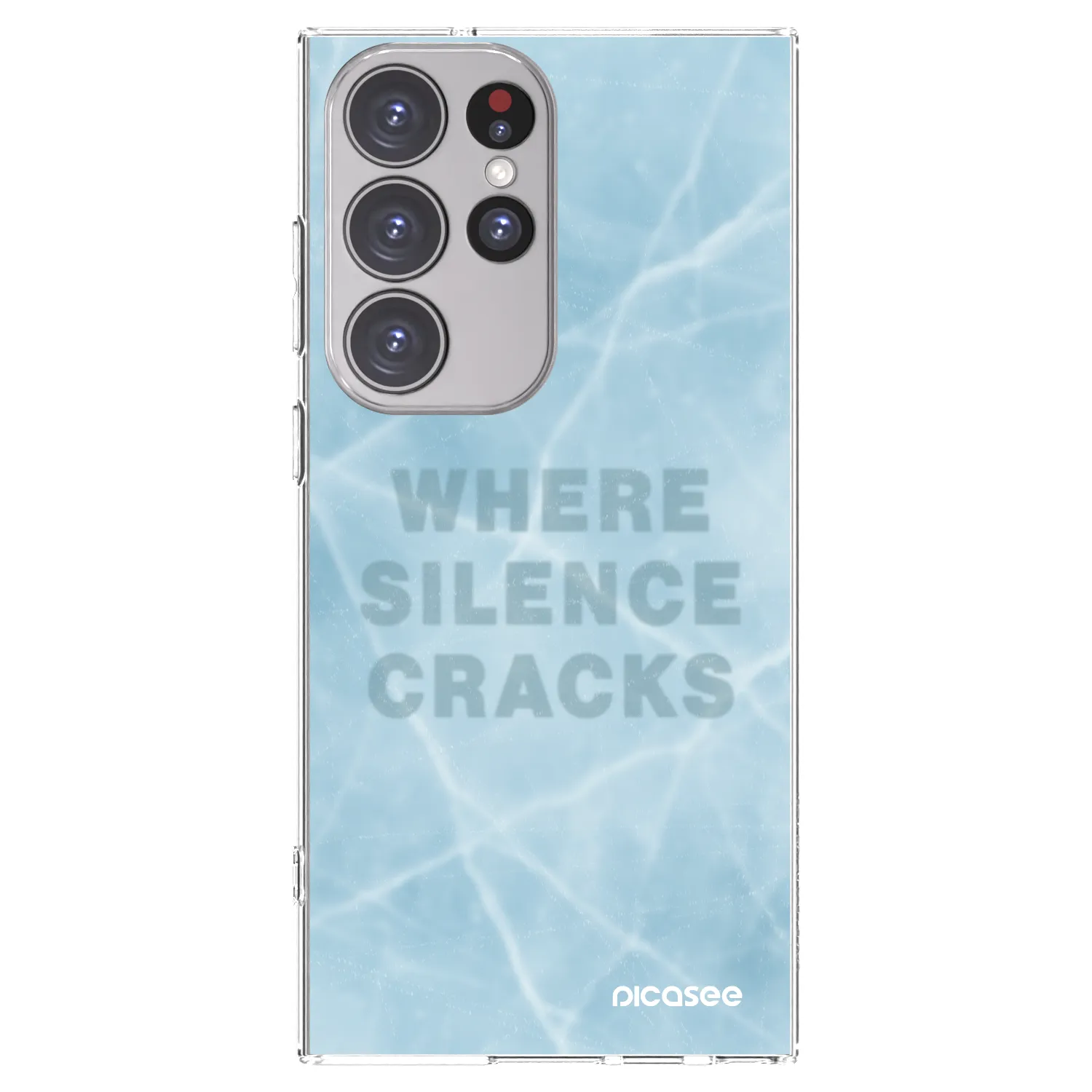 Picasee silikonový průhledný obal pro Samsung Galaxy S23 Ultra 5G - SILENCE