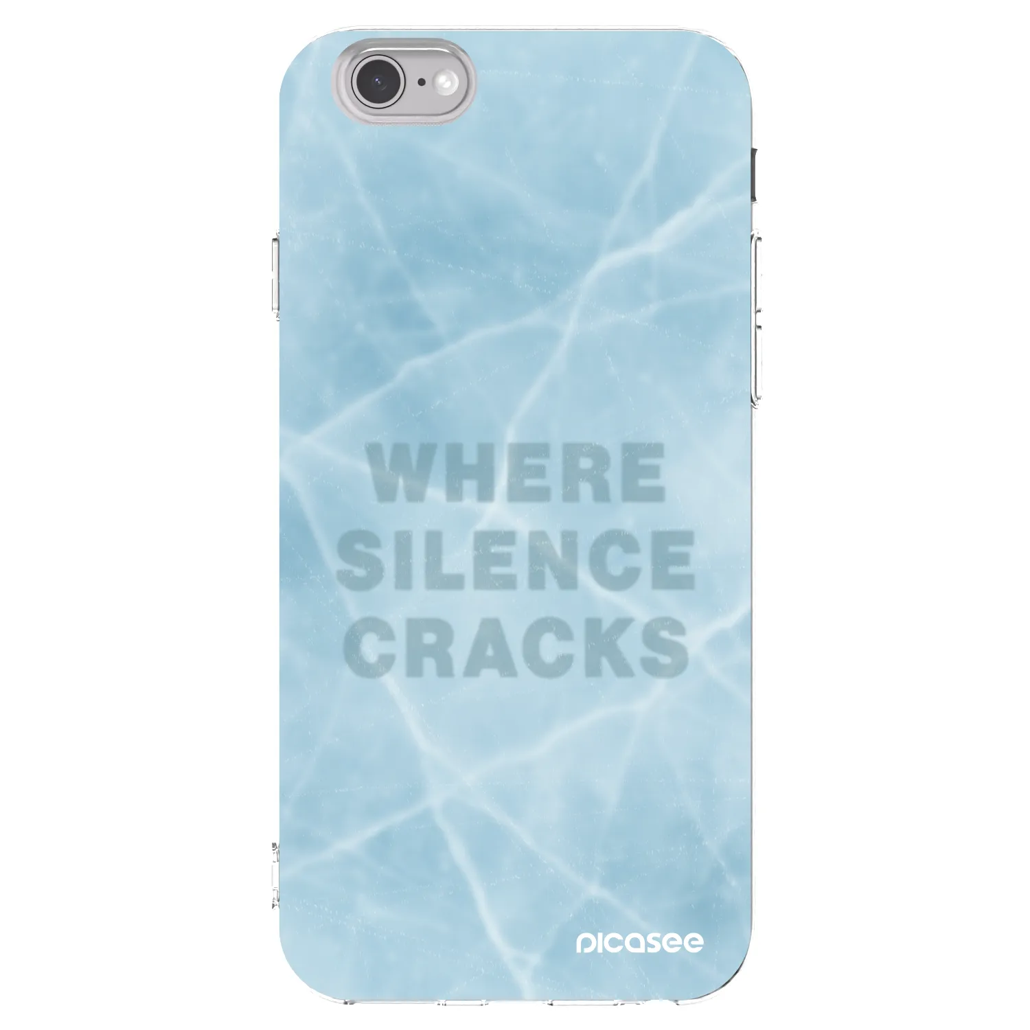 Picasee silikonový průhledný obal pro Apple iPhone 6/6S - SILENCE