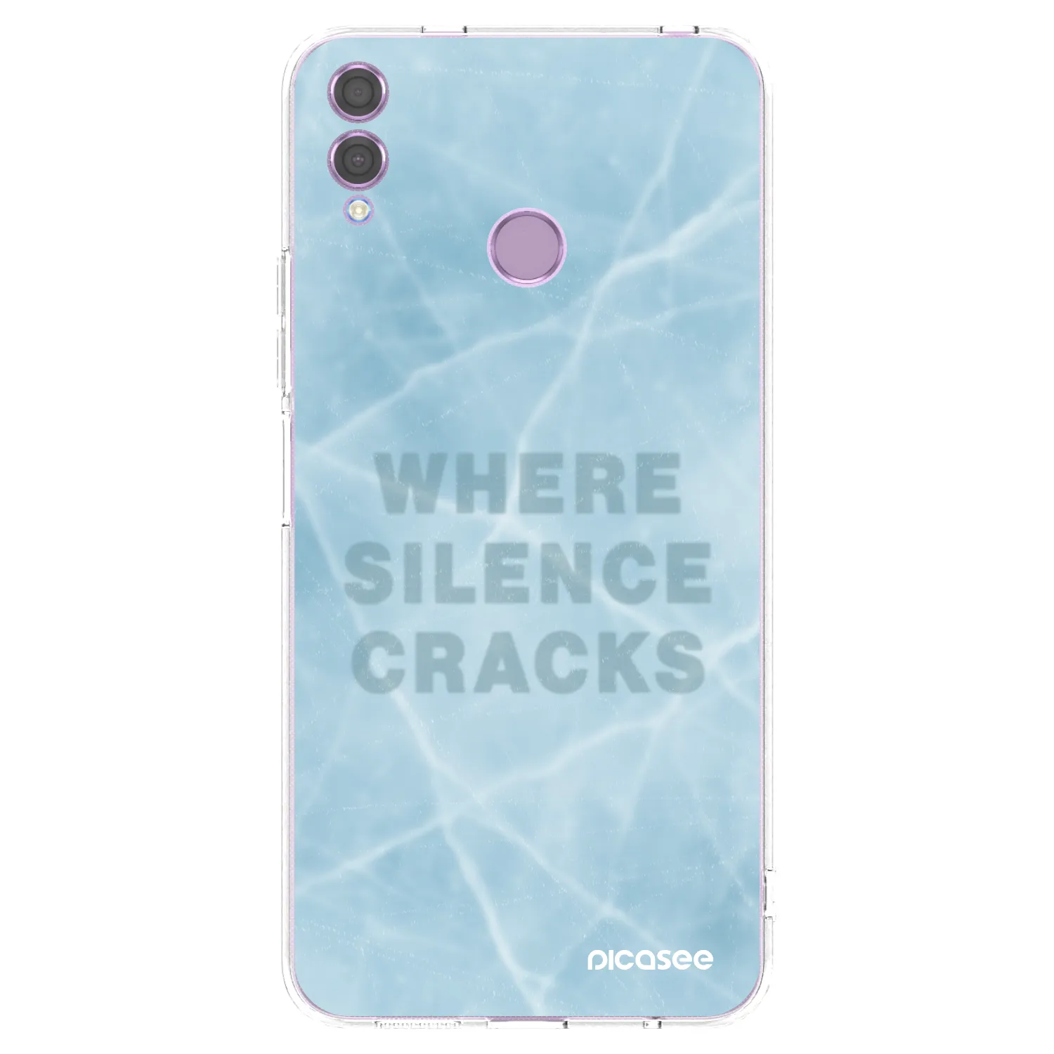 Picasee silikonový průhledný obal pro Honor 8X - SILENCE
