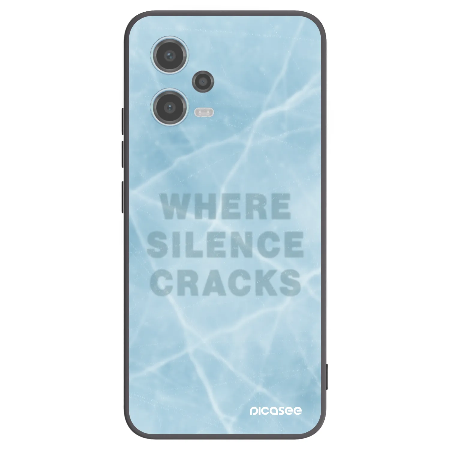 Picasee silikonový černý obal pro Xiaomi Redmi Note 12 5G - SILENCE