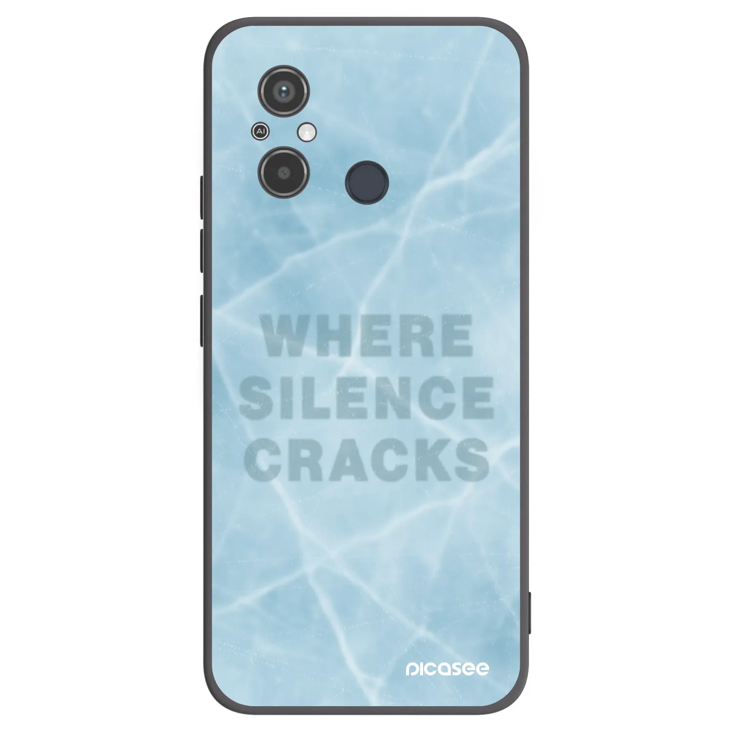 Picasee silikonový černý obal pro Xiaomi Redmi 12C - SILENCE