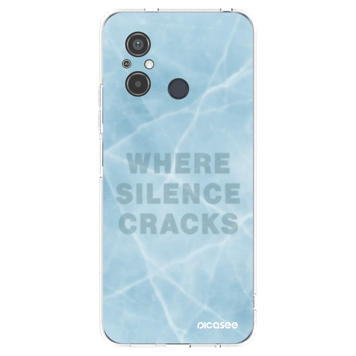 Picasee silikonový průhledný obal pro Xiaomi Redmi 12C - SILENCE