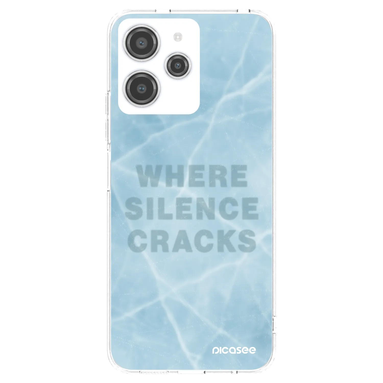 Picasee silikonový průhledný obal pro Xiaomi Redmi 12 4G - SILENCE