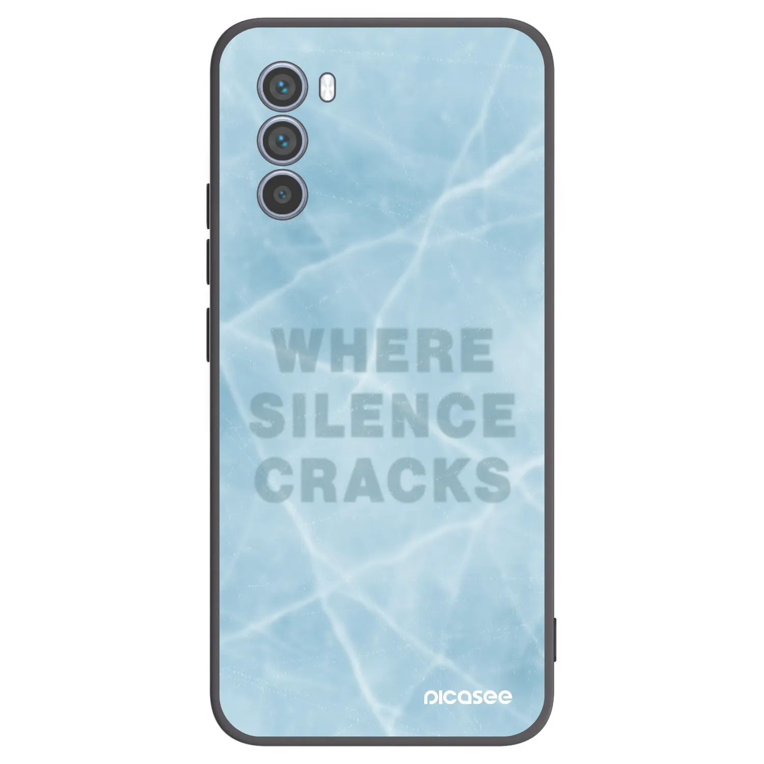 Picasee silikonový černý obal pro Motorola Moto G62 - SILENCE