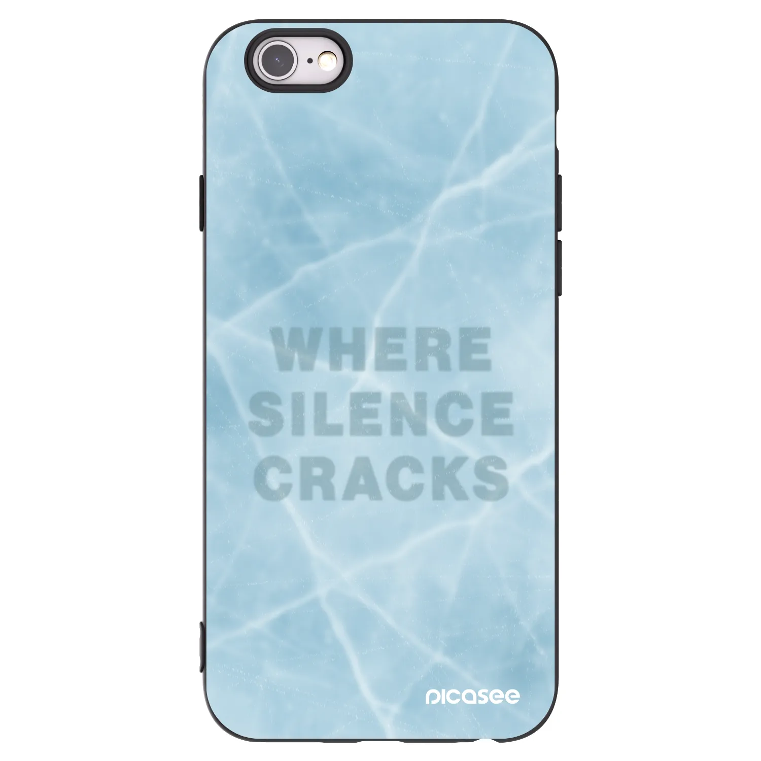 Picasee silikonový černý obal pro Apple iPhone 6/6S - SILENCE