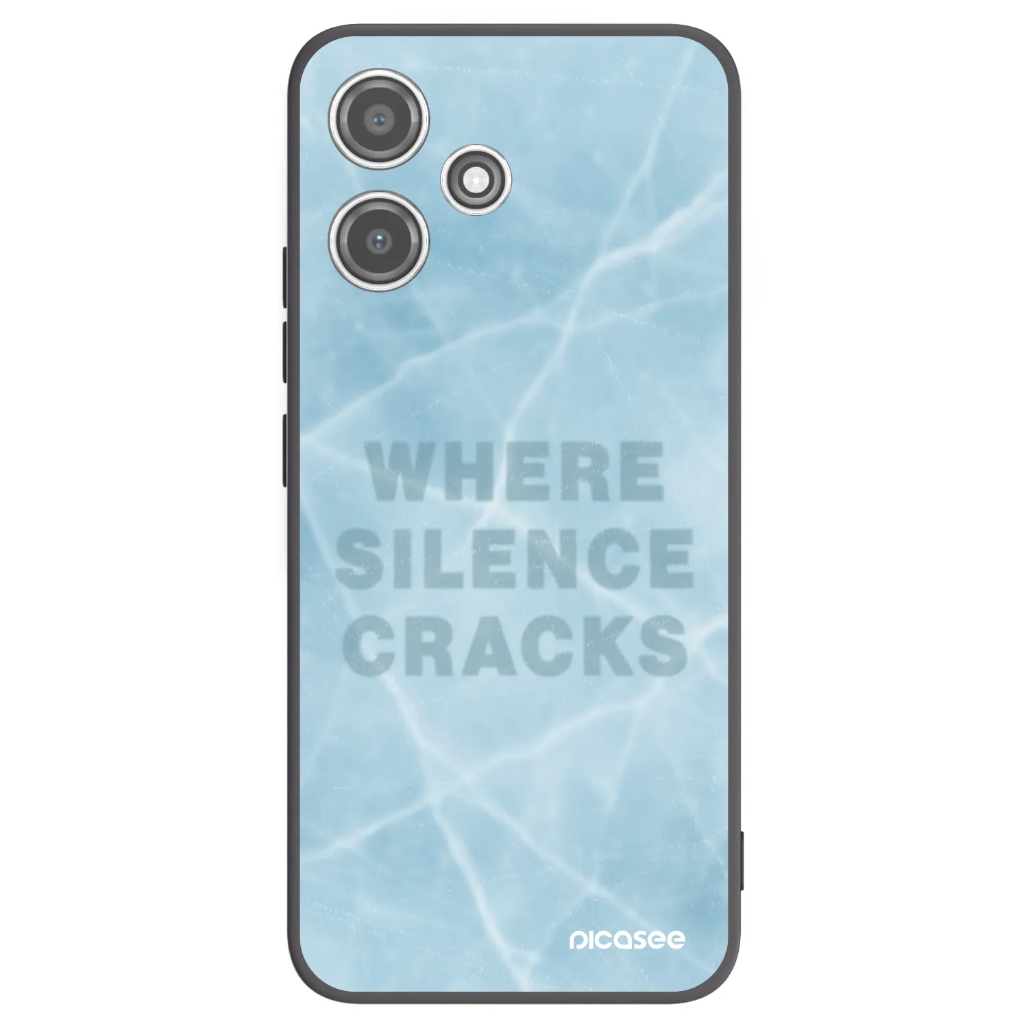 Picasee silikonový černý obal pro Xiaomi Redmi 12 5G - SILENCE