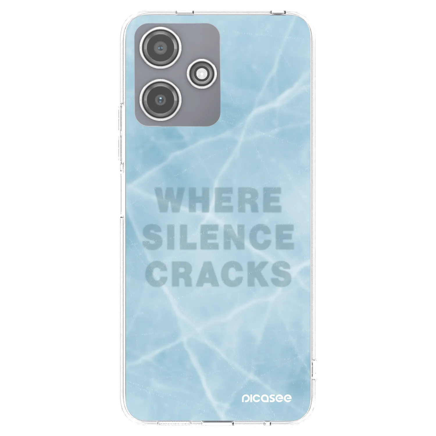 Picasee silikonový průhledný obal pro Xiaomi Redmi 12 5G - SILENCE