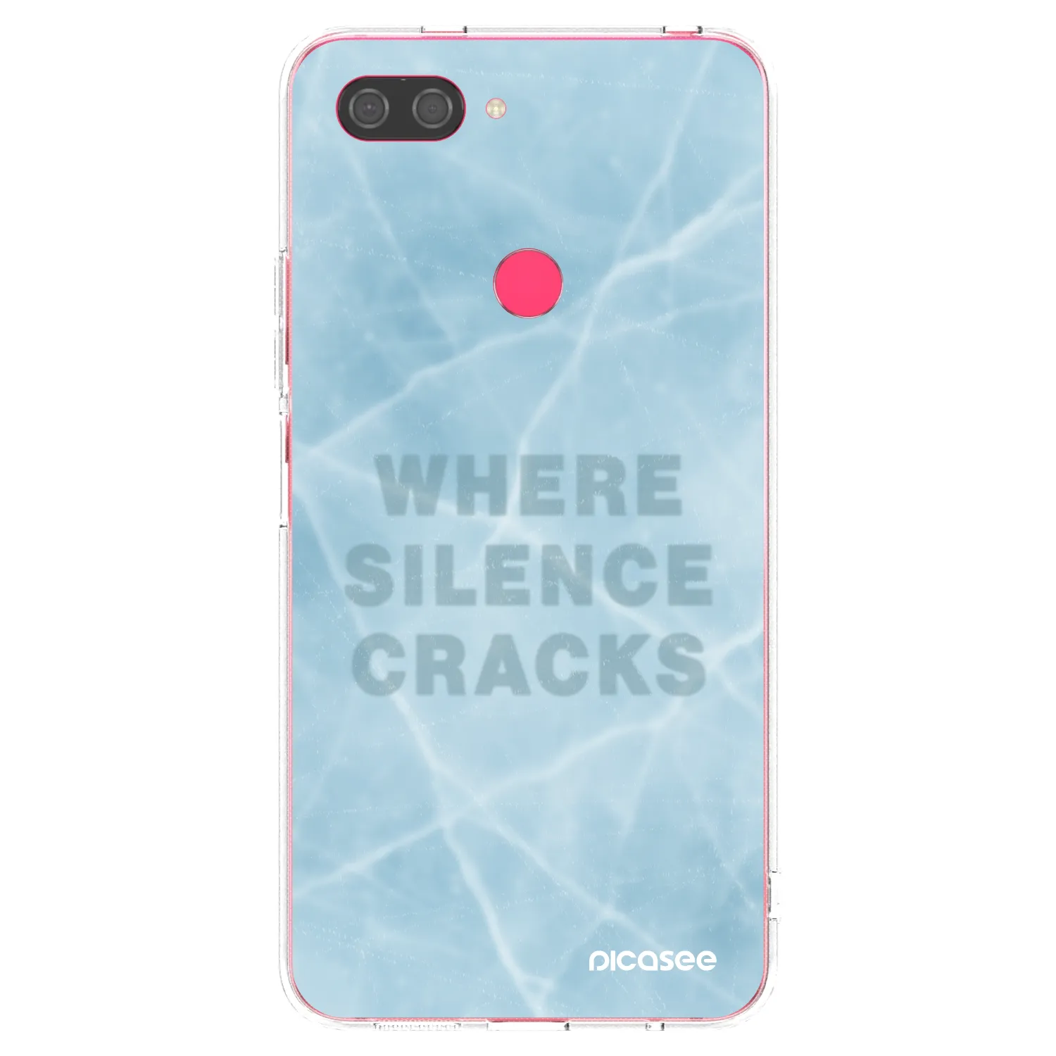 Picasee silikonový průhledný obal pro Xiaomi Mi 8 Lite - SILENCE