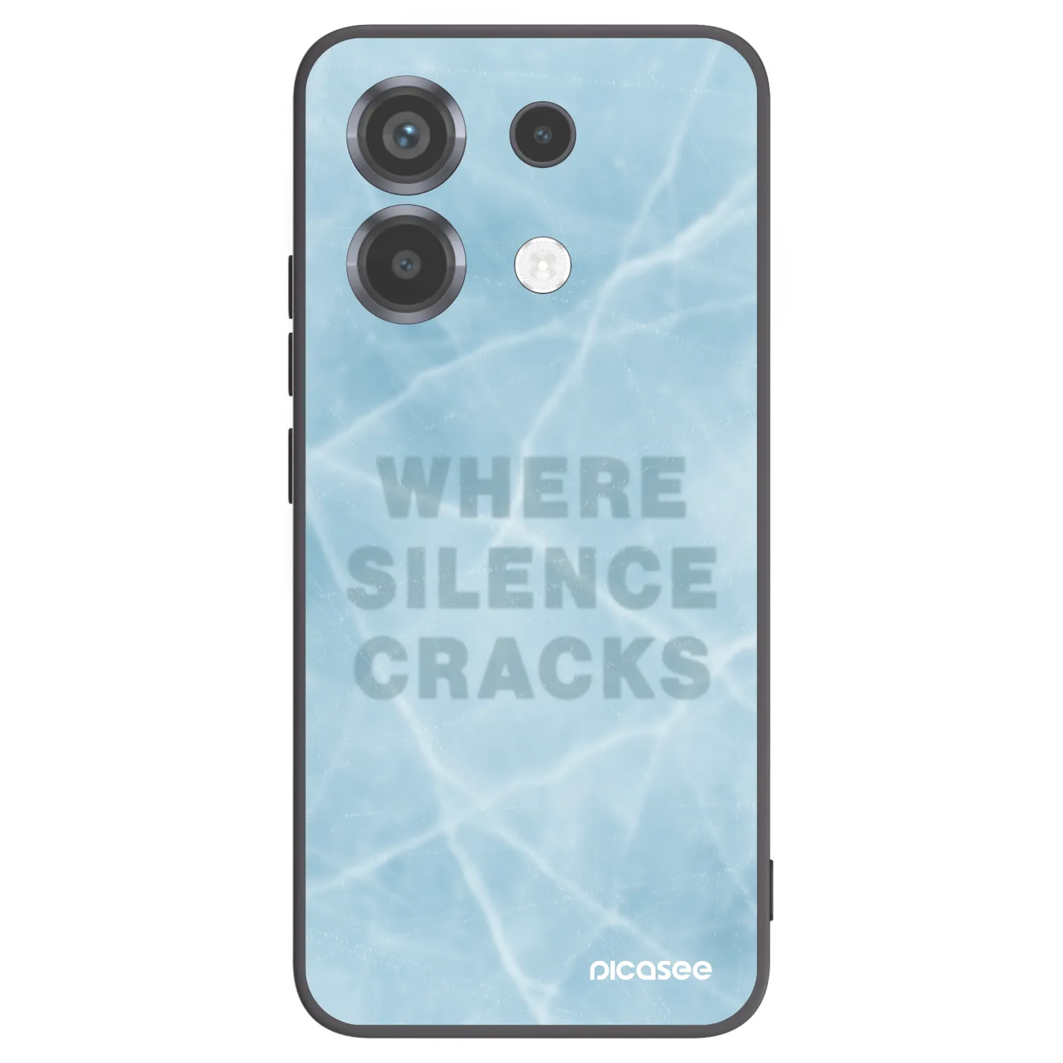 Picasee silikonový černý obal pro Xiaomi Poco X6 - SILENCE