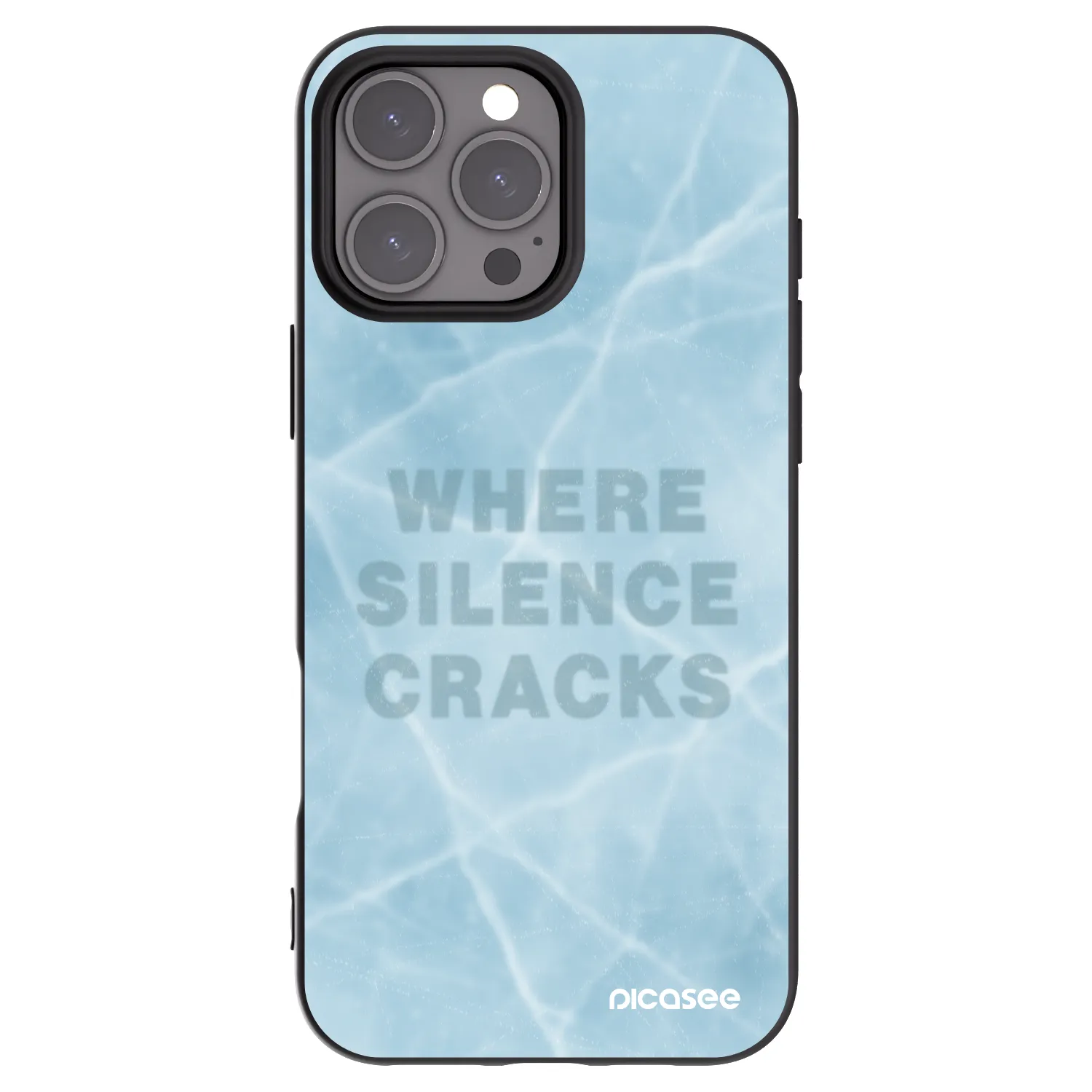 Picasee silikonový černý obal pro Apple iPhone 16 Pro Max - SILENCE