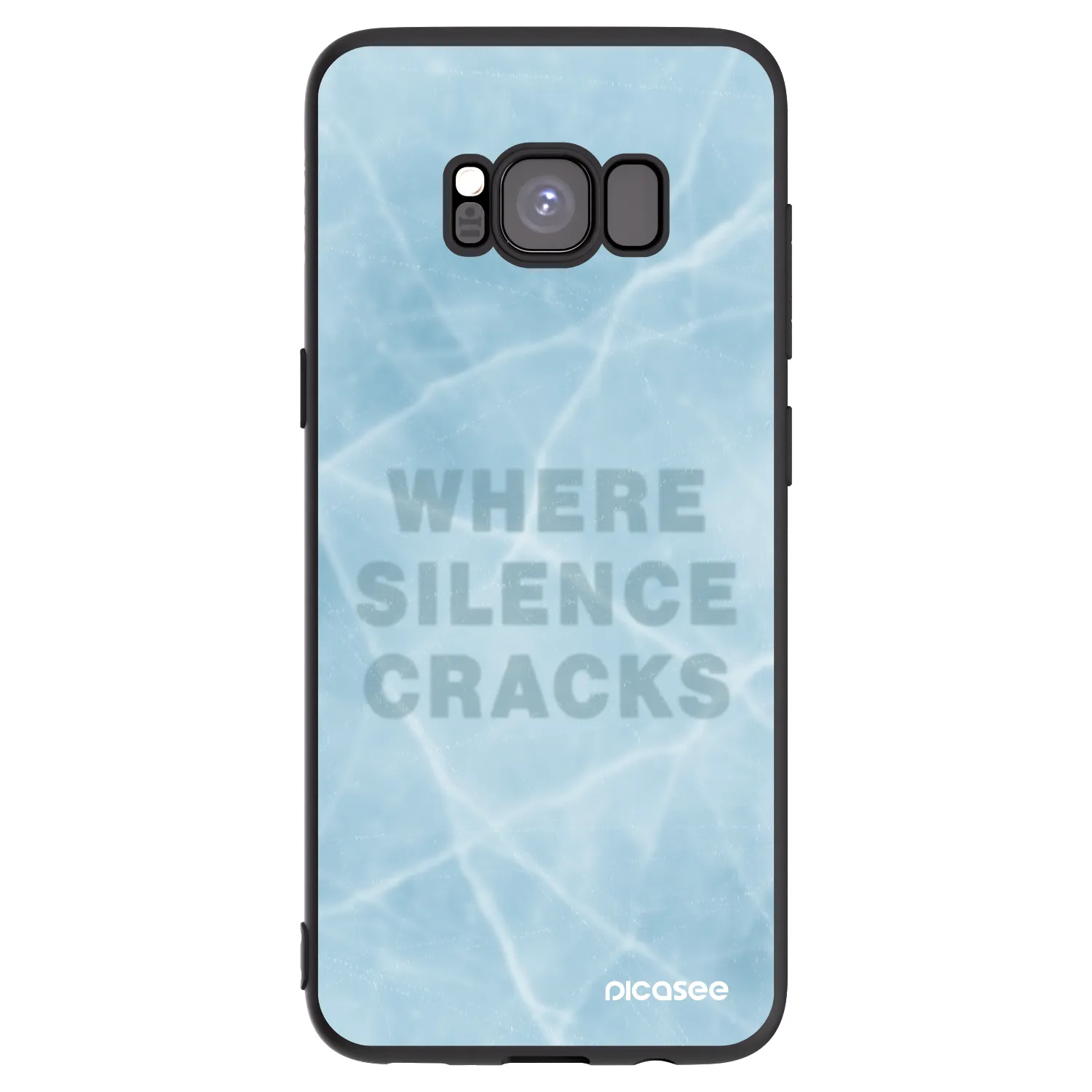Picasee silikonový černý obal pro Samsung Galaxy S8 G950F - SILENCE