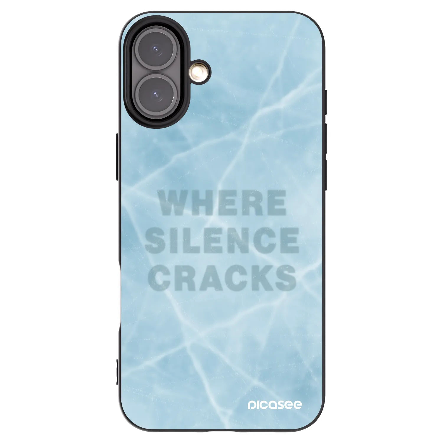 Picasee silikonový černý obal pro Apple iPhone 16 Plus - SILENCE