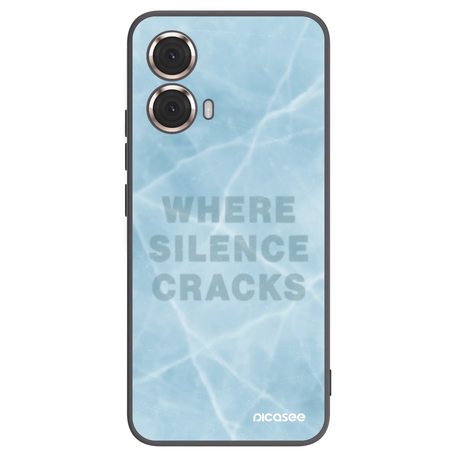 Picasee silikonový černý obal pro Motorola Moto G85 - SILENCE