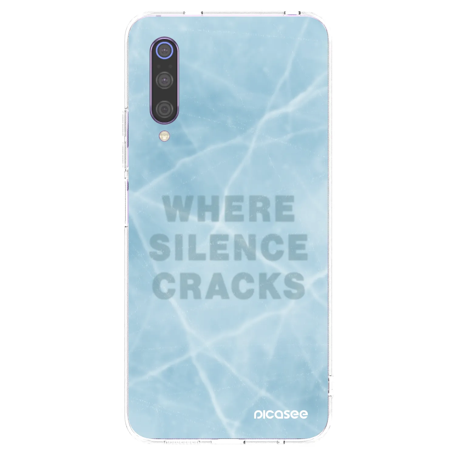 Picasee silikonový průhledný obal pro Xiaomi Mi 9 - SILENCE